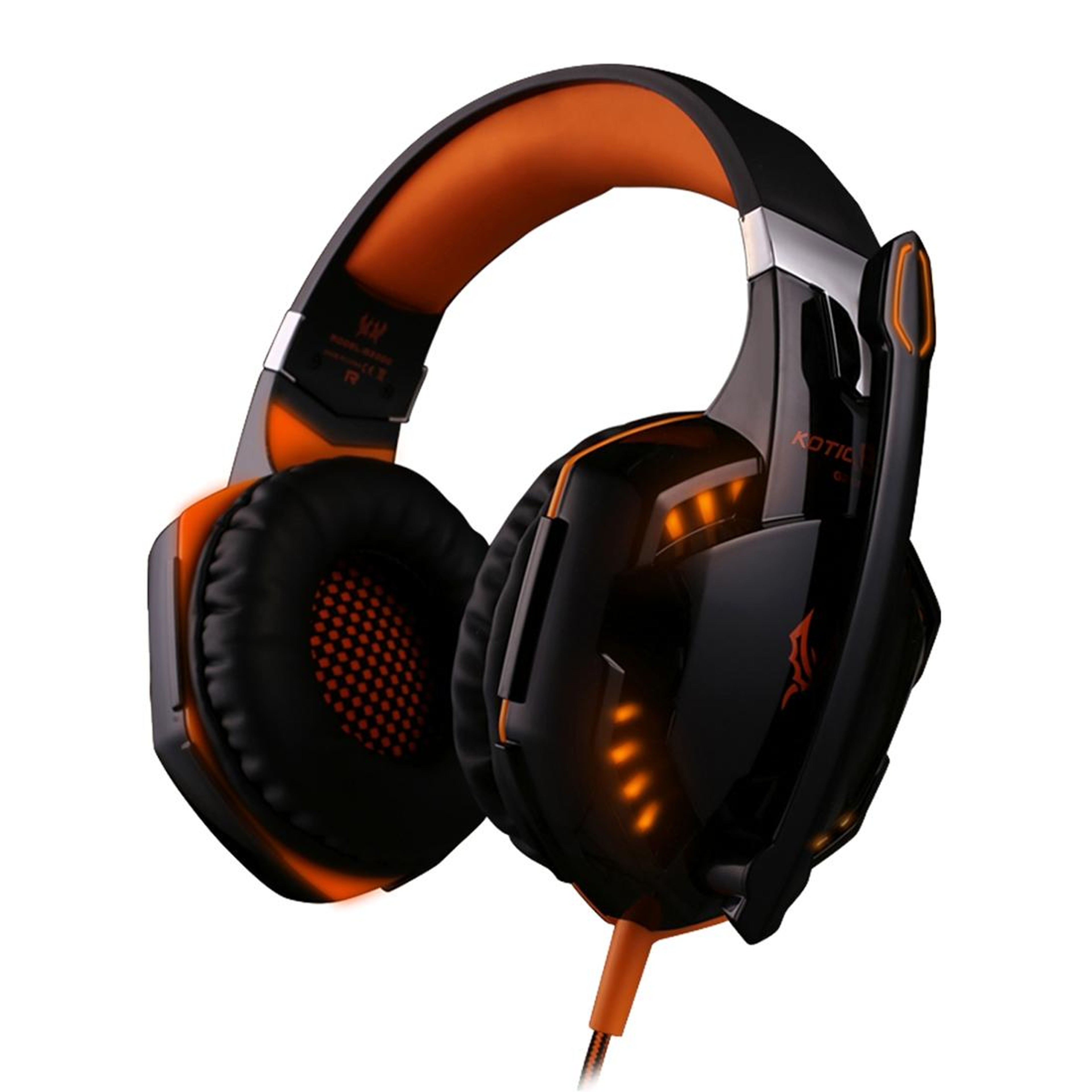 OverEar Gaming Headset With 50mm Drivers LED Lights And Microphone 10