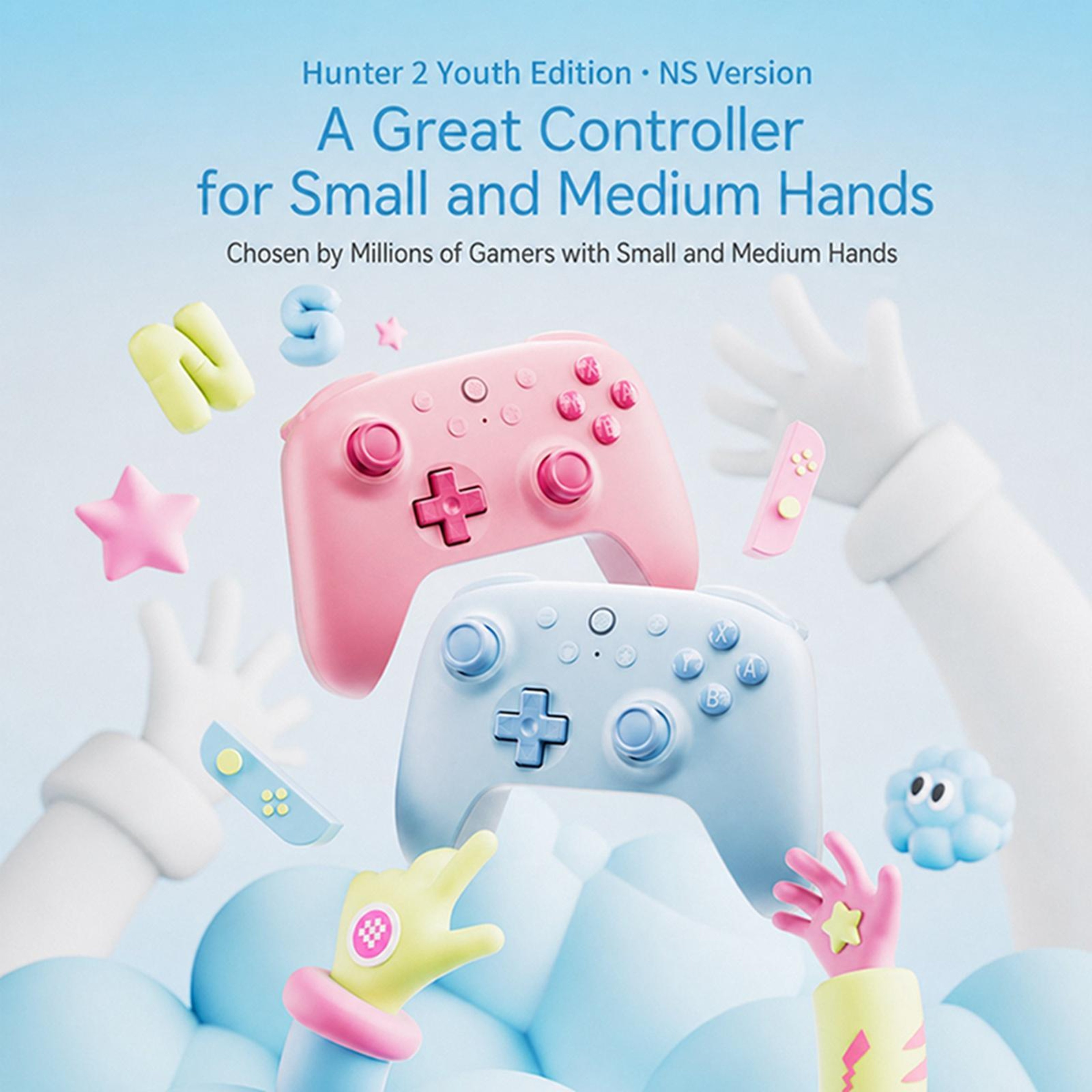Wireless Bluetooth Gamepad for Switch with Hall Effect Joysticks and Motion Control – view 2