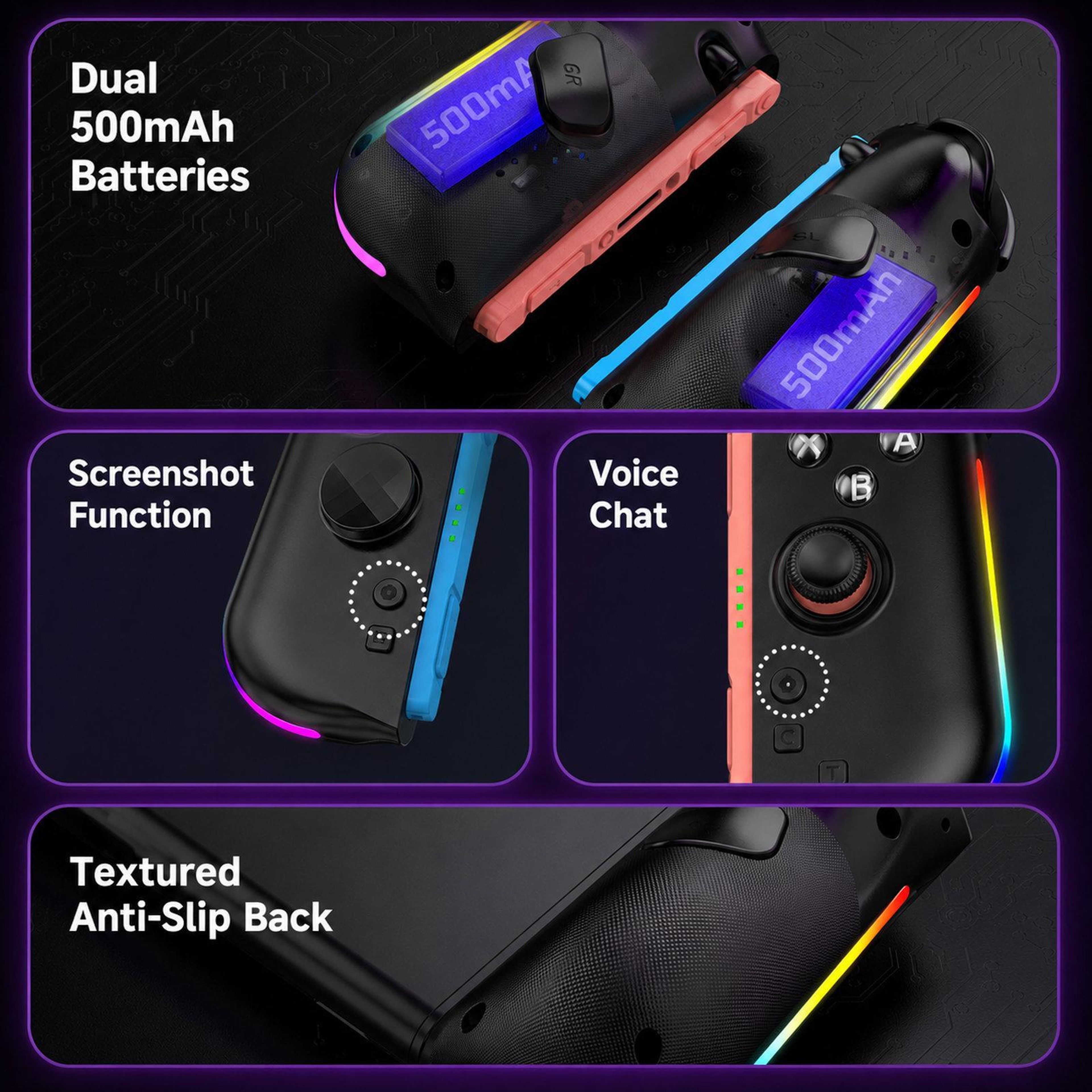 Switch 2 Magnetic Controllers with Hall-Effect Joysticks and Bluetooth 5.4 – view 8