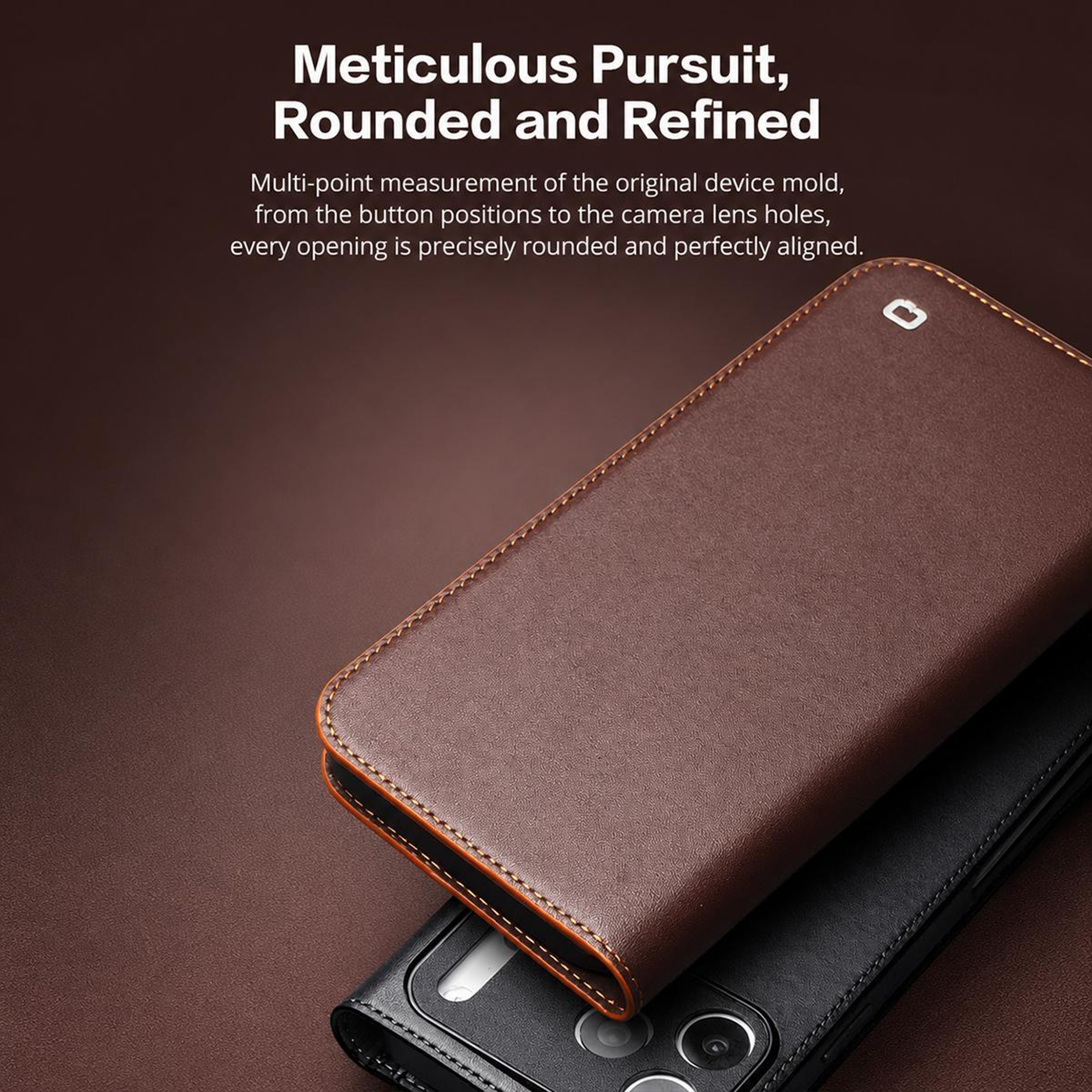 Genuine Leather Case For IPhone 18 Pro Max Classic Gen2 Design 6