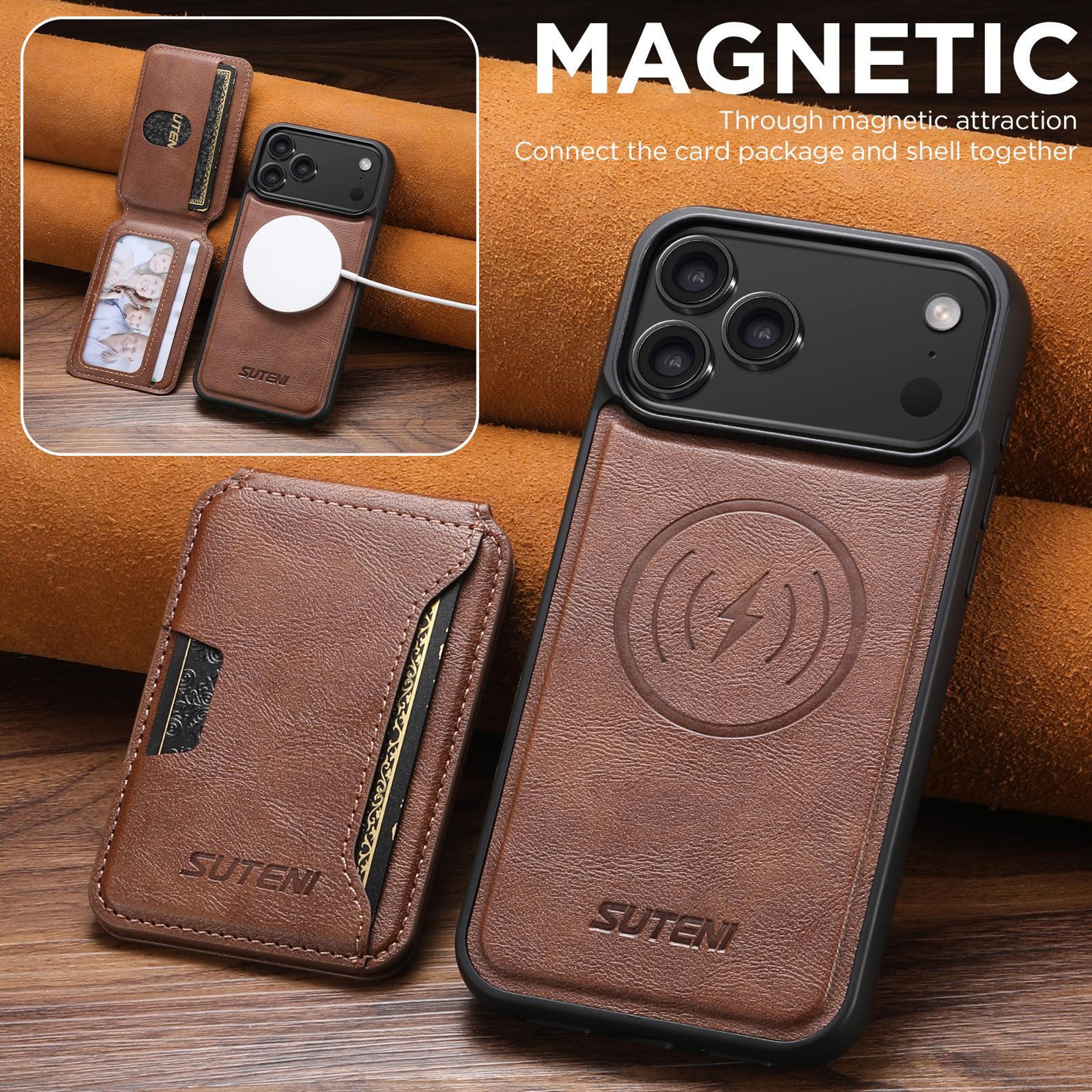 IPhone 18 Pro Max Detachable Magnetic Wallet Case With Card Slot 1