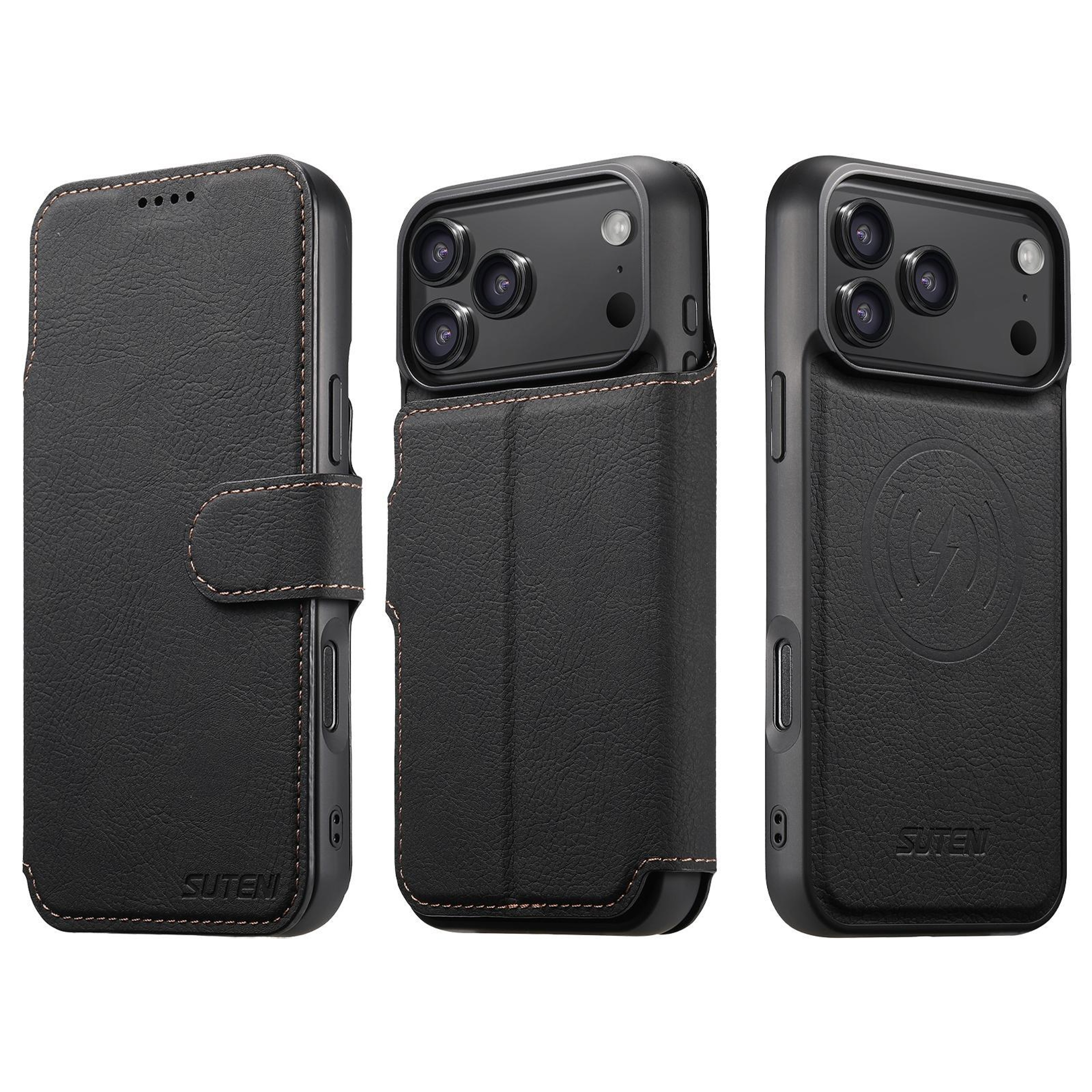 IPhone 18 Pro Max 2in1 Magnetic Wallet Case With Detachable PU Leather Cover 0
