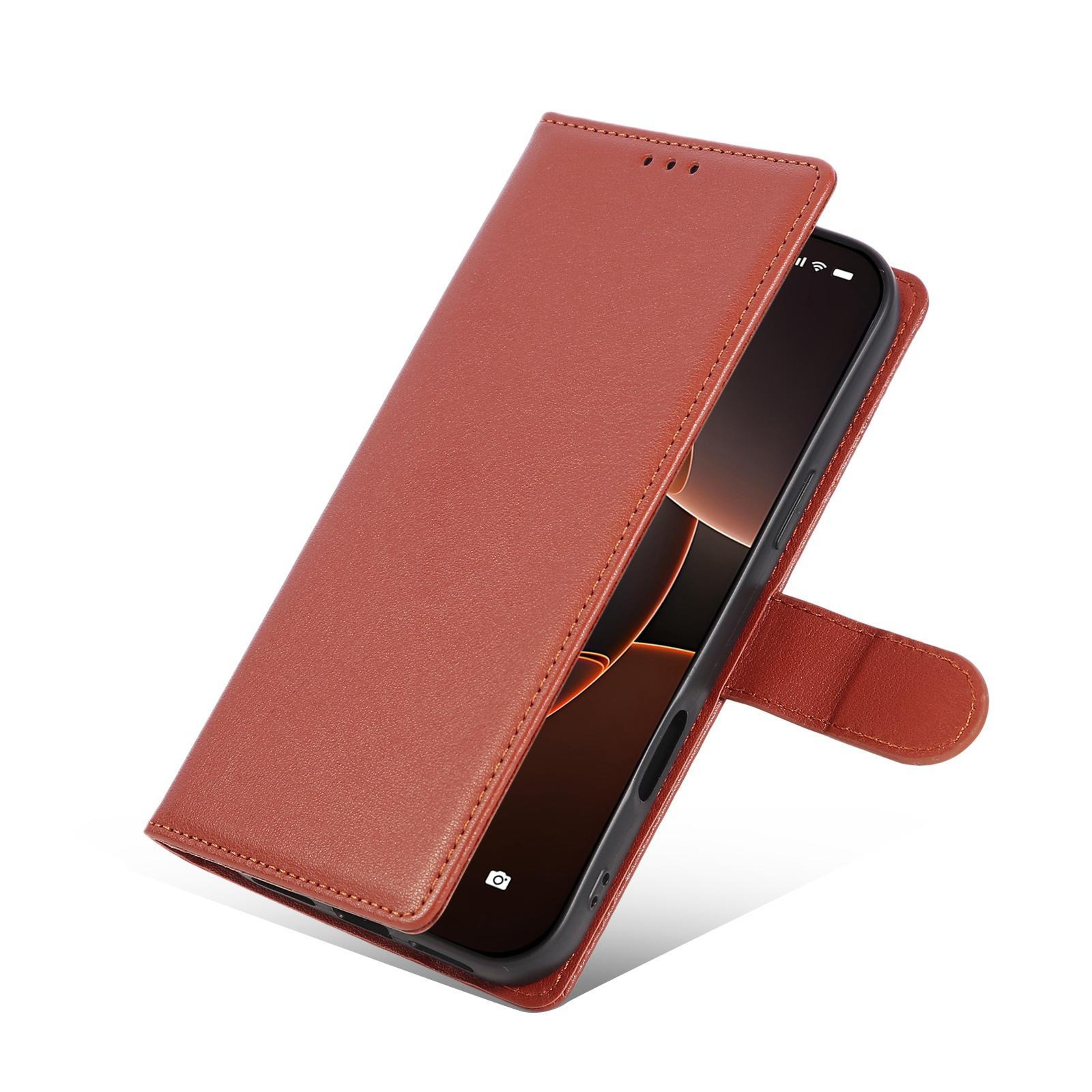 3Card Slot Leather Phone Case For IPhone 18 Pro 5