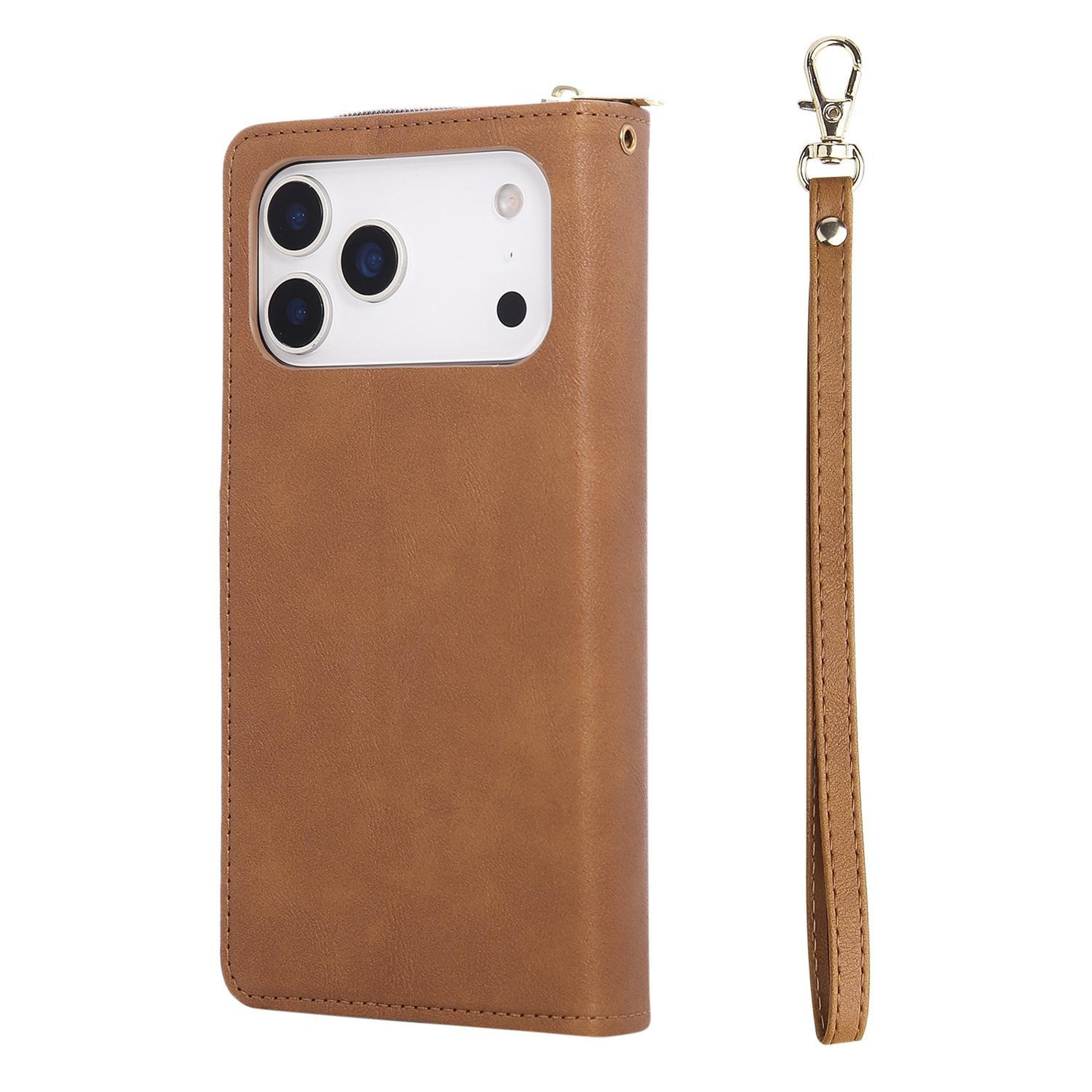 IPhone 18 Pro Wallet Case With 9 Card Slots Zipper And Flip Stand 2
