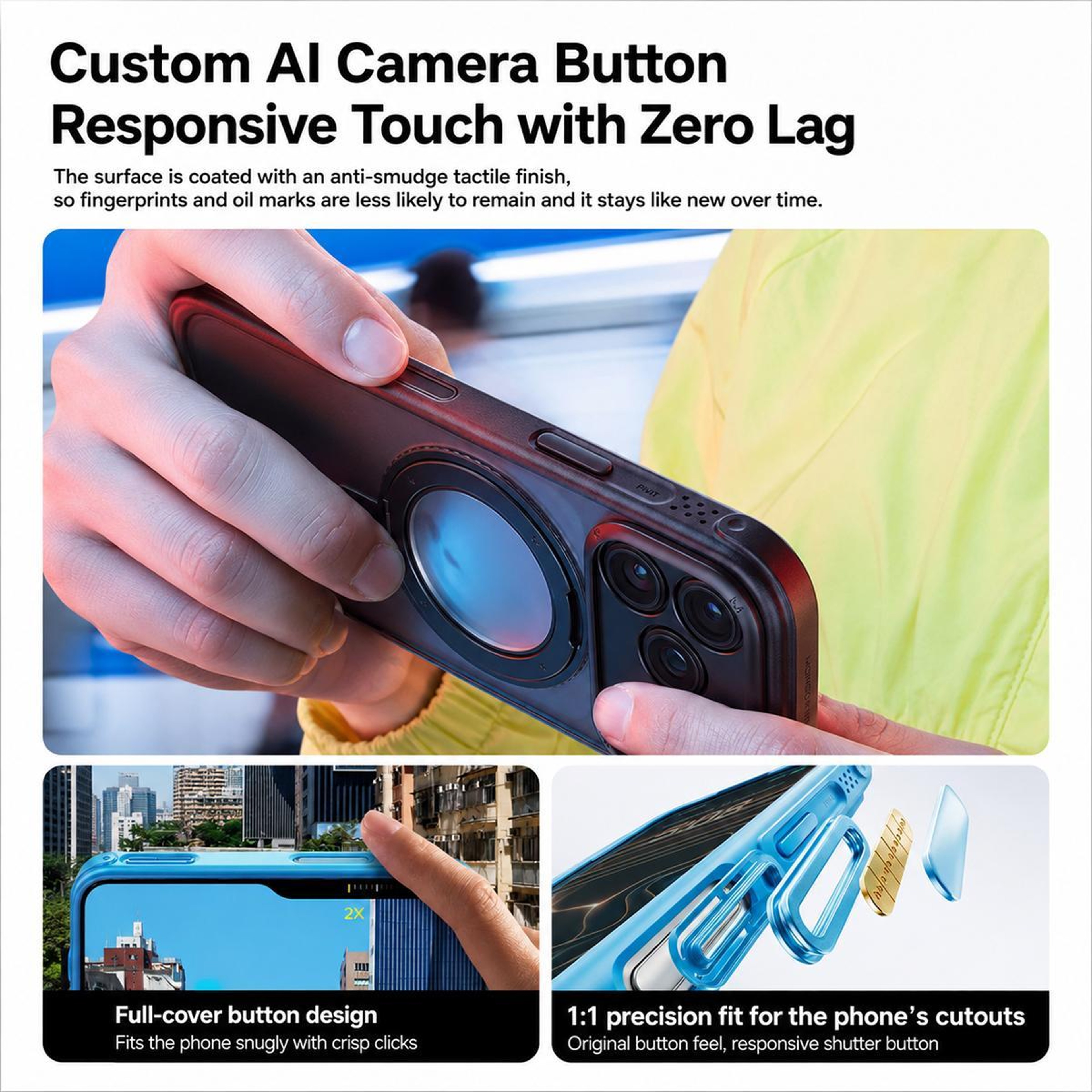 IPhone 18 Pro Max Magnetic Case With 360 Rotating Invisible Stand 8