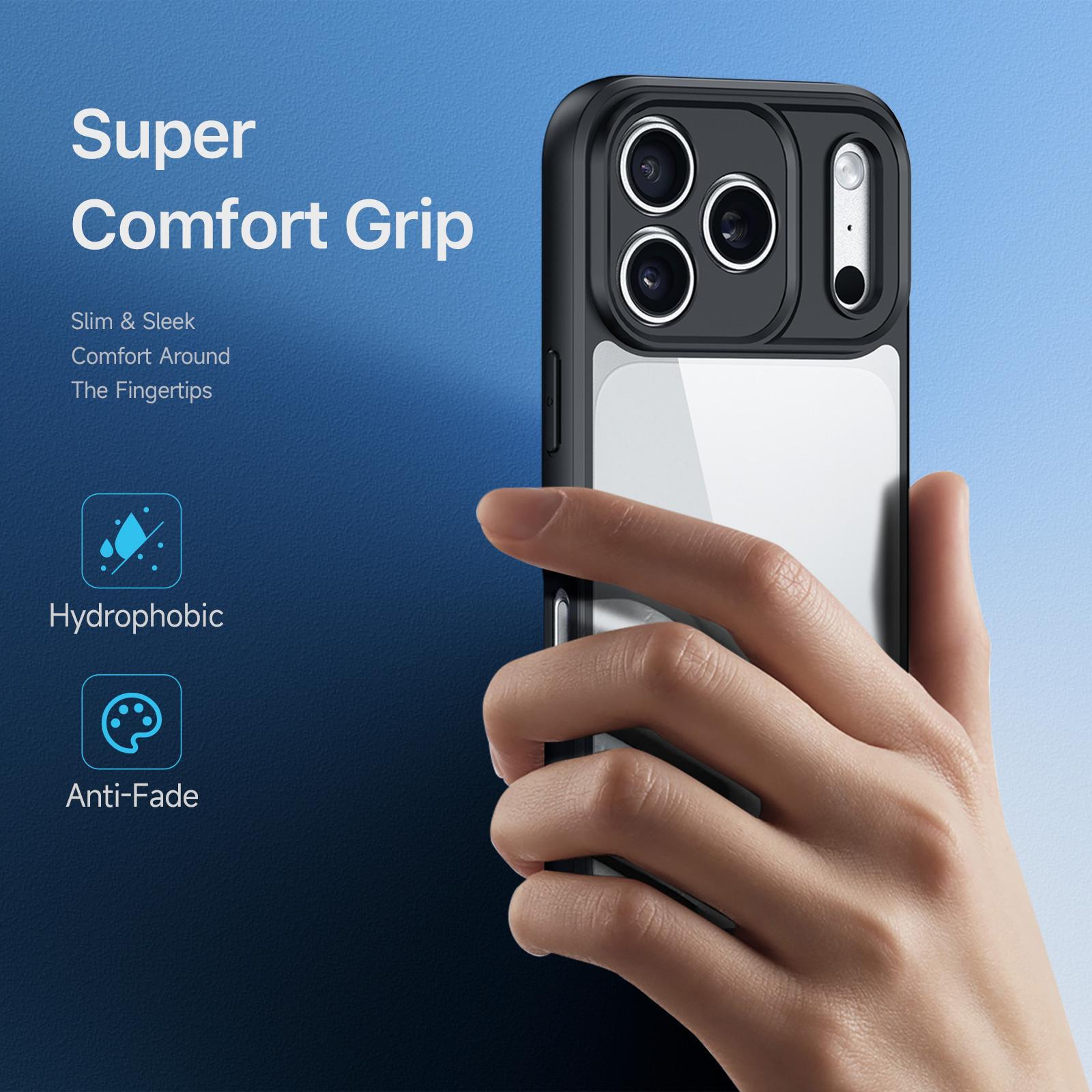 iPhone 18 Pro Max Frosted Protective TPU PC Phone Case – view 3