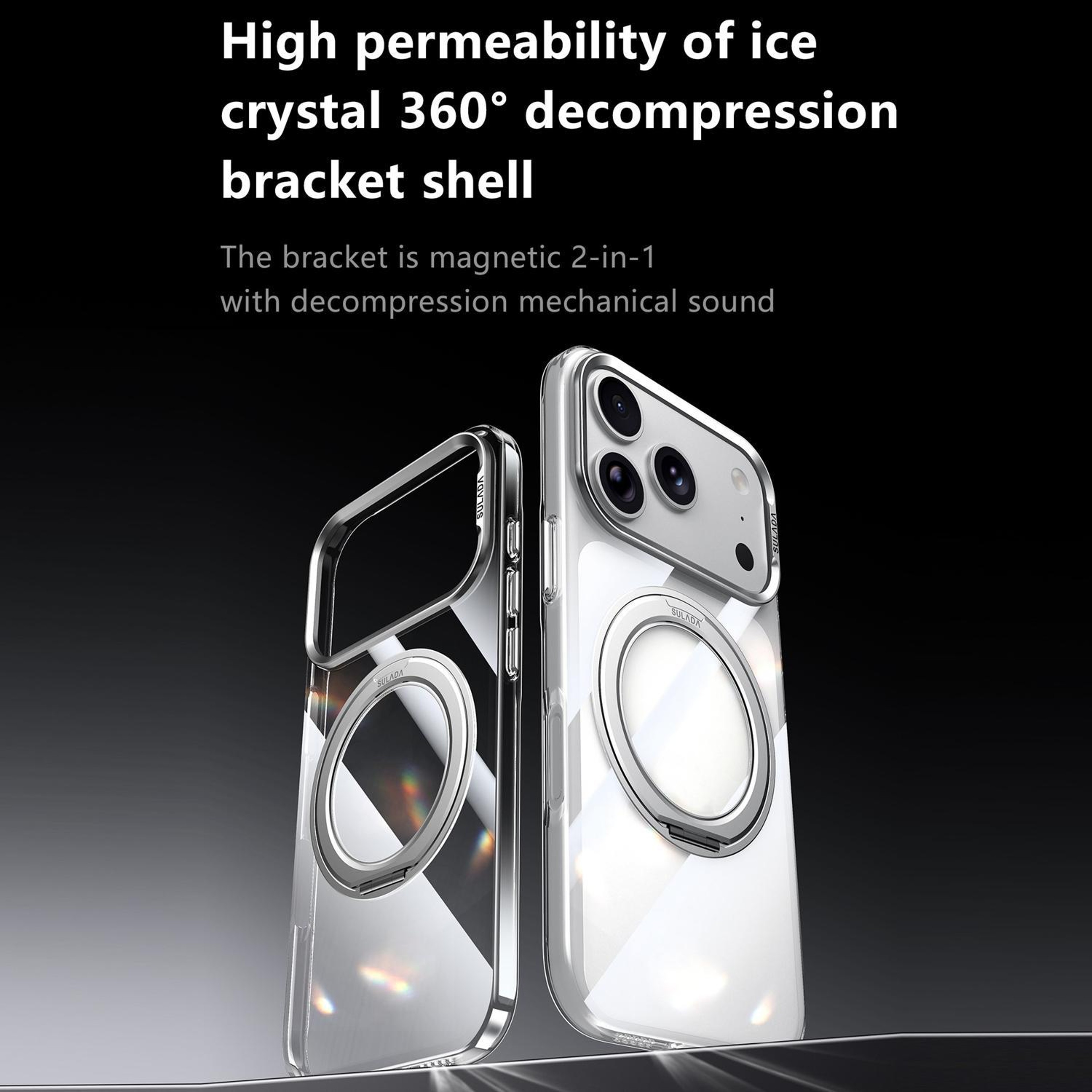 Clear Magnetic PC Case for iPhone 18 Pro with Wireless Charging Support – view 2