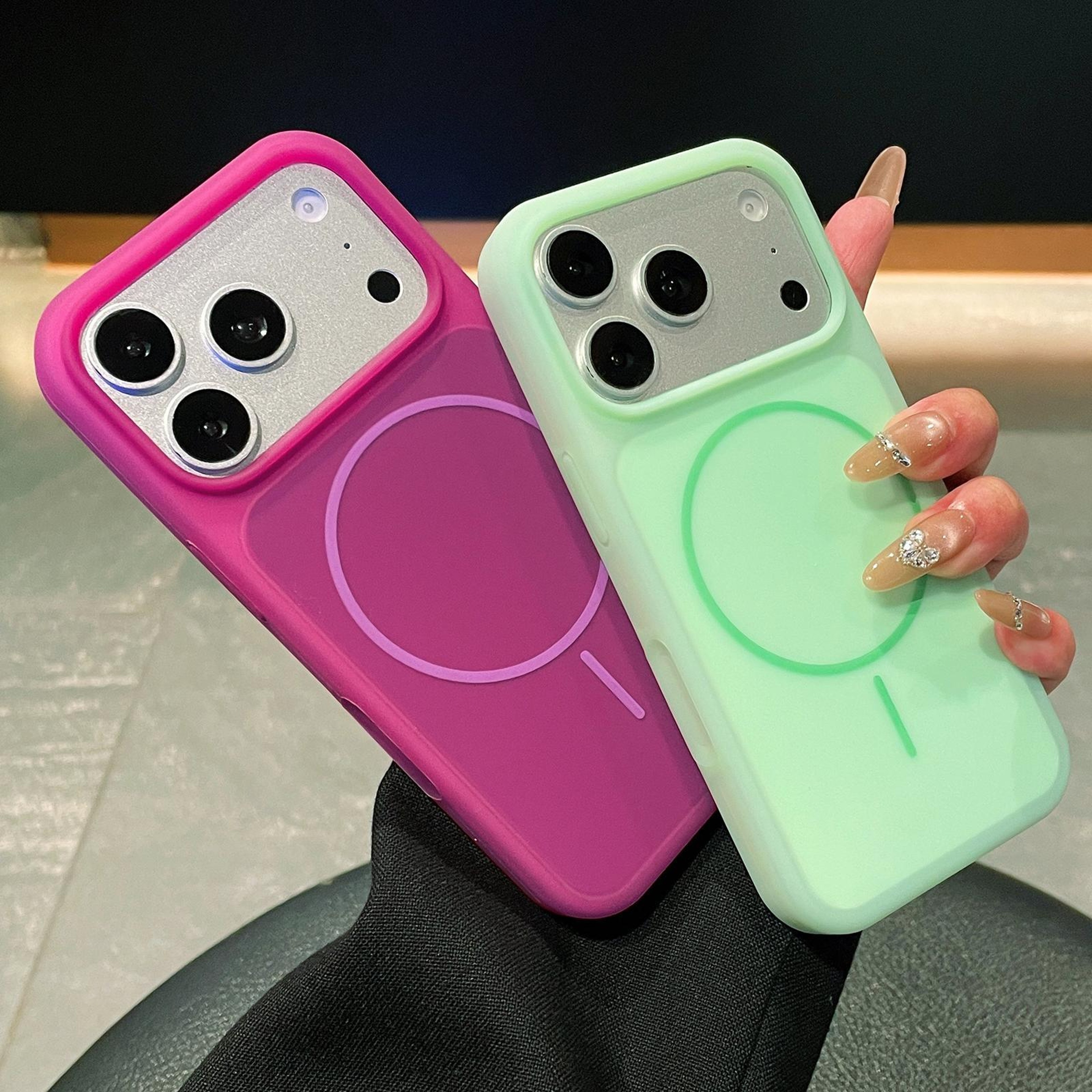 IPhone 18 Pro Max Liquid Silicone Magnetic Case With SkinFeel Finish 2