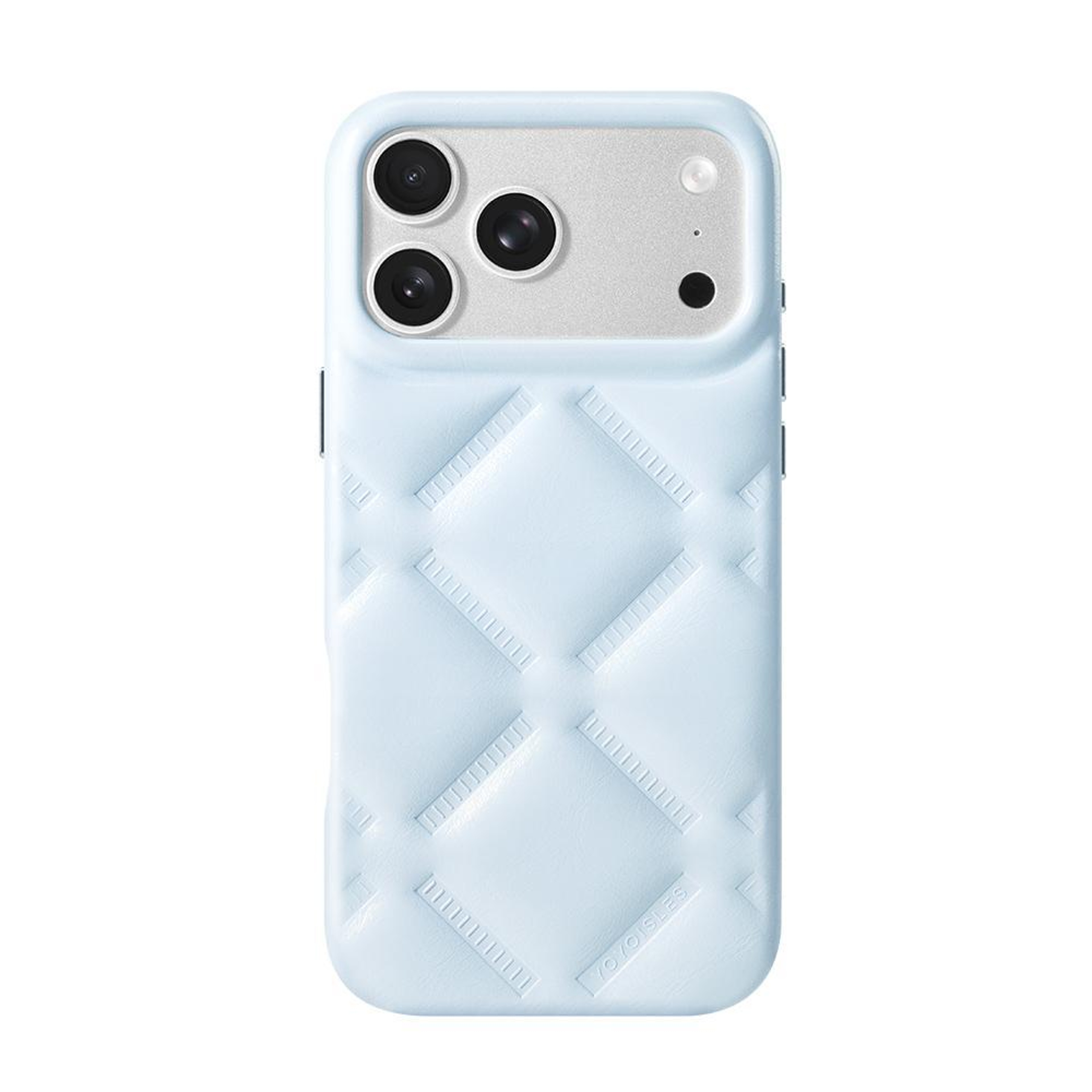 IPhone 18 Pro PU Leather Quilted Cloud Phone Case 0