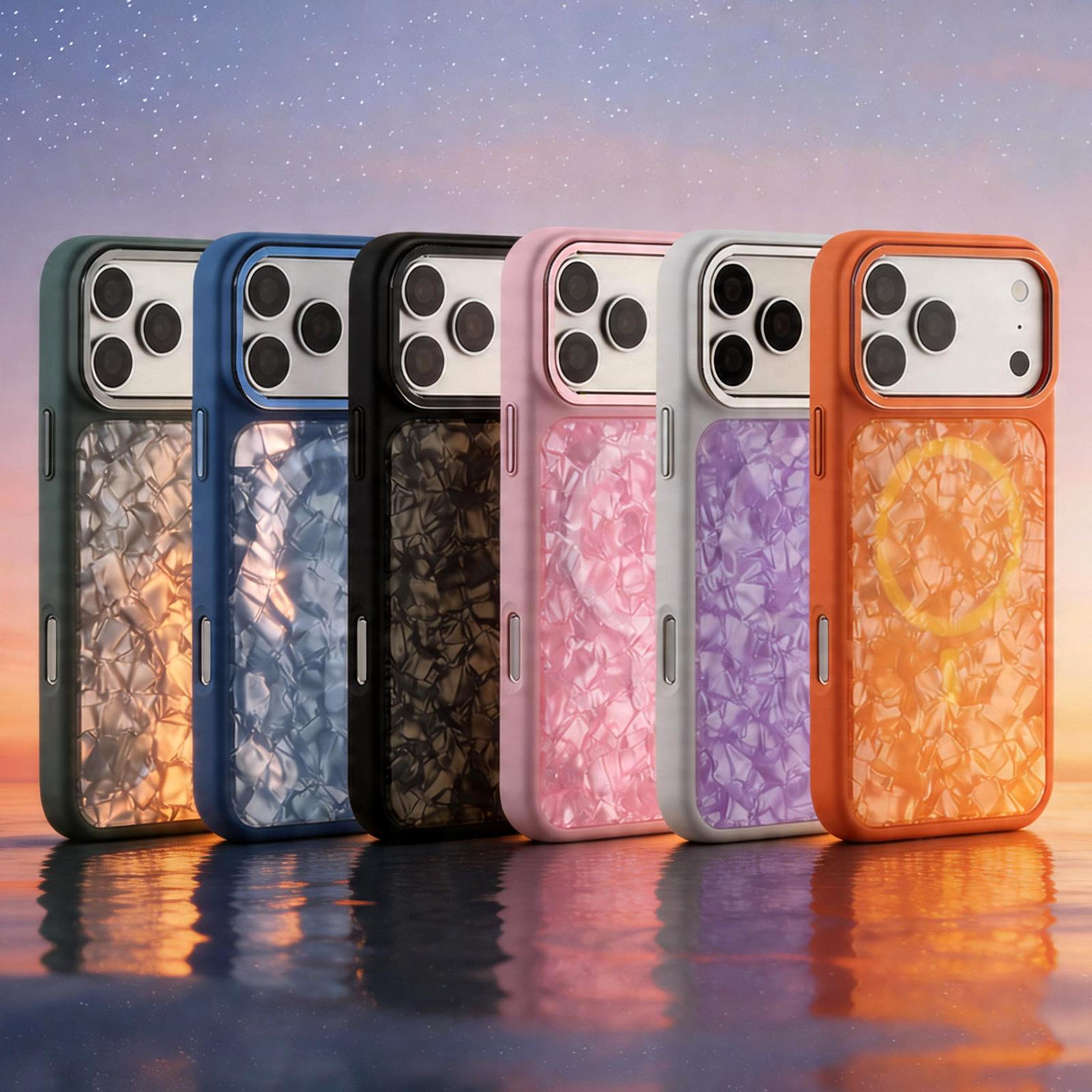 Iridescent Seashell Magnetic Case For IPhone 18 Pro Max 1