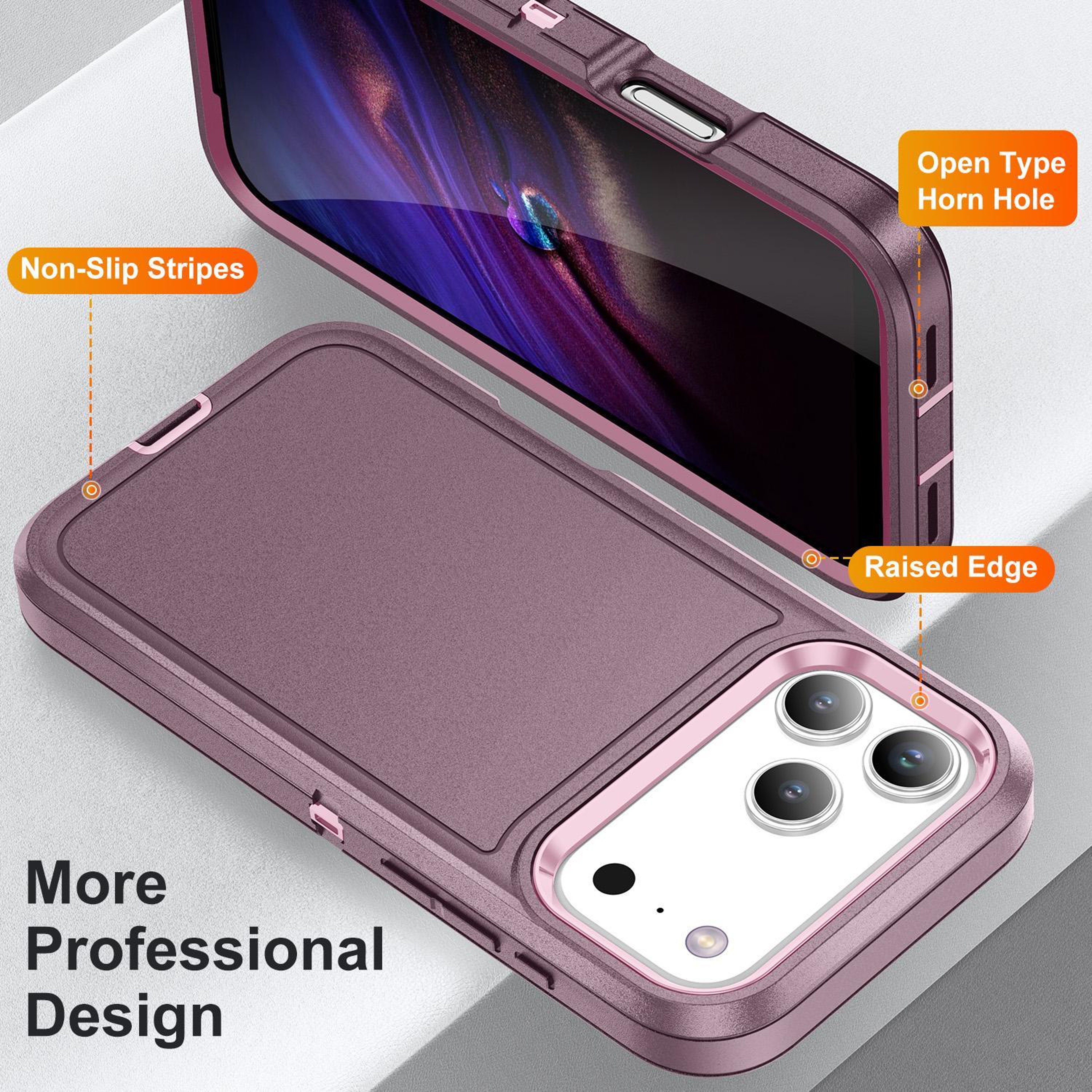 Waterproof Rugged Phone Case For IPhone 18 Pro With ThreeLayer Protection 2