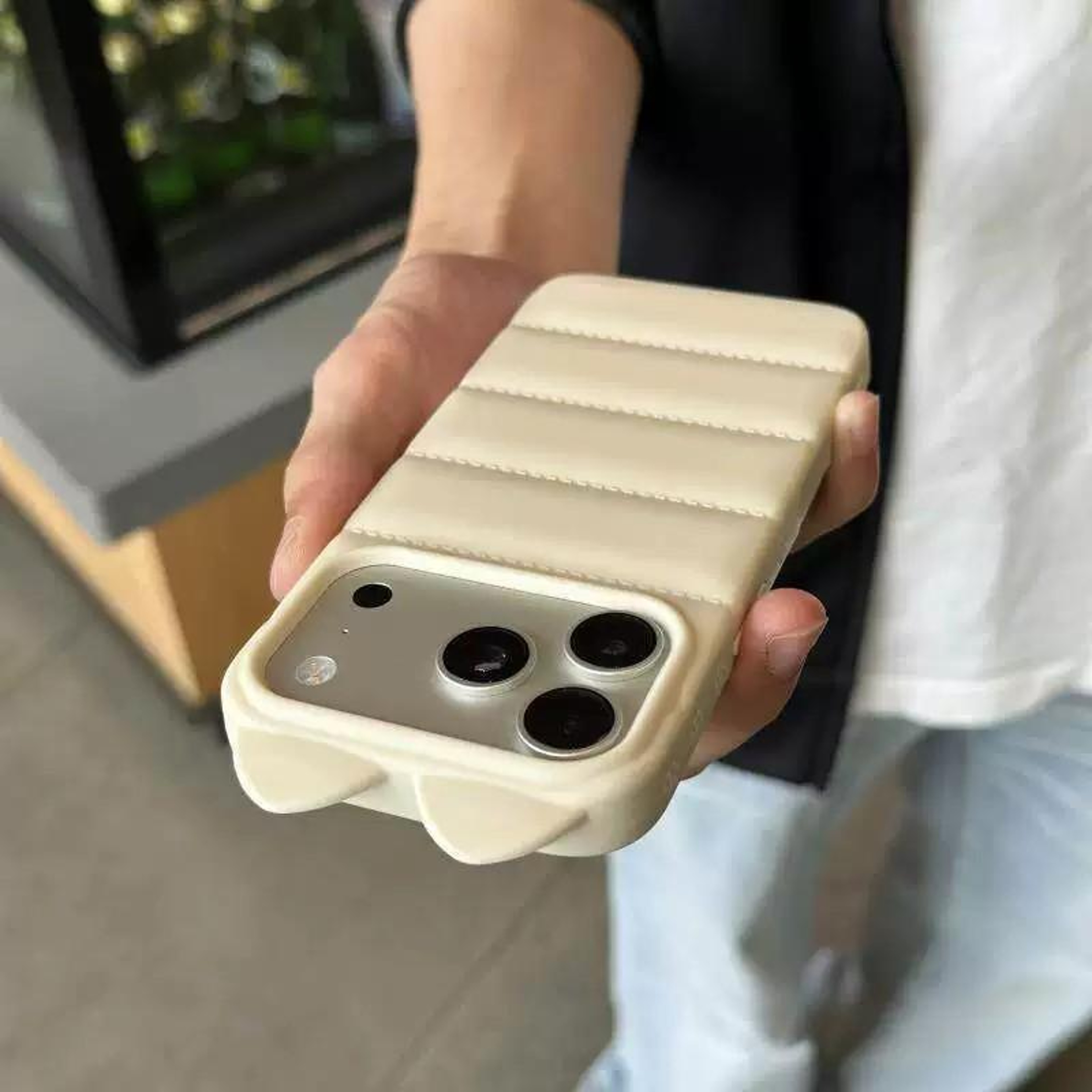 3D Cat Ear Silicone Shockproof Case For IPhone 18 Pro Max 2