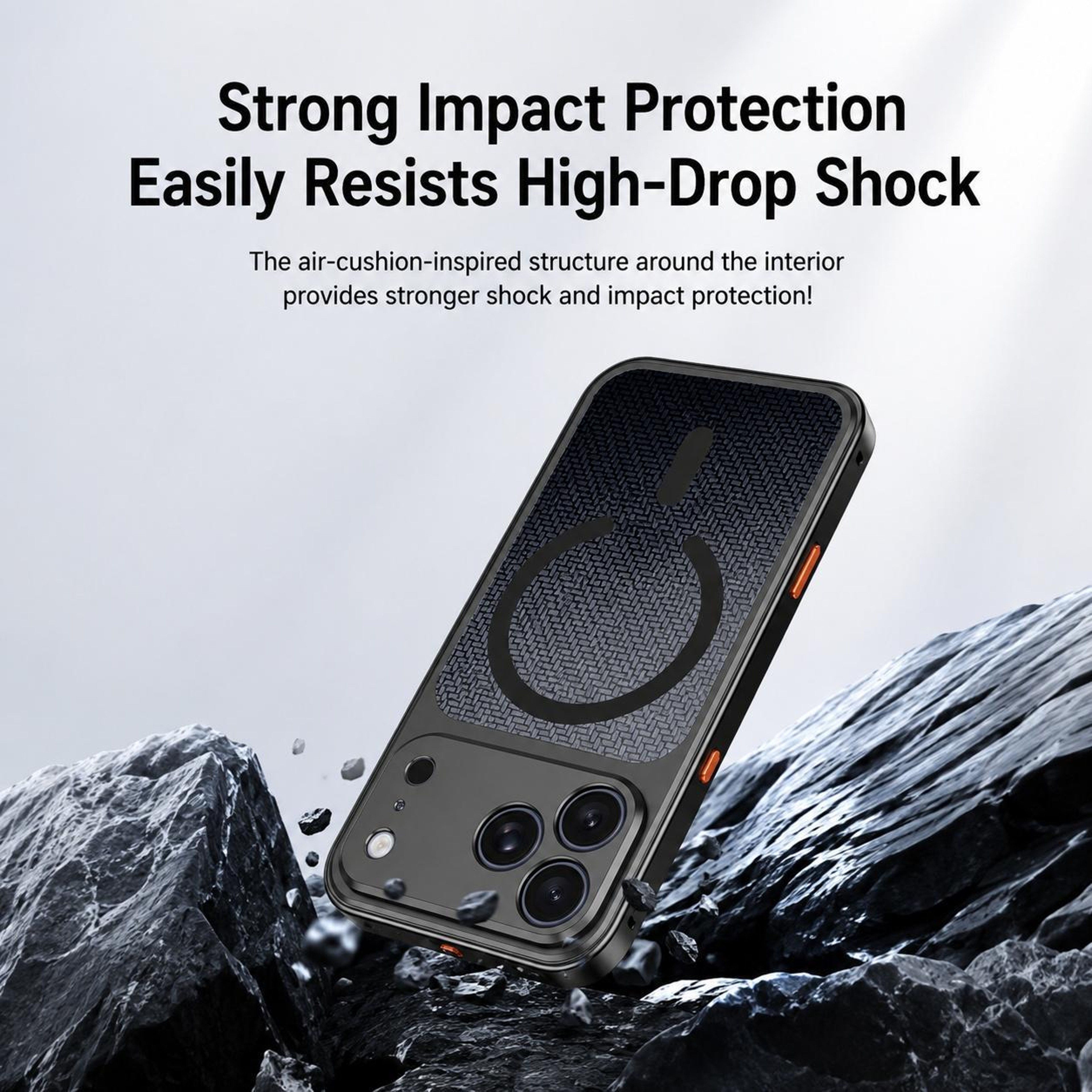 18 Pro Max Magnetic Metal Cooling Phone Case With Shockproof Protection 6