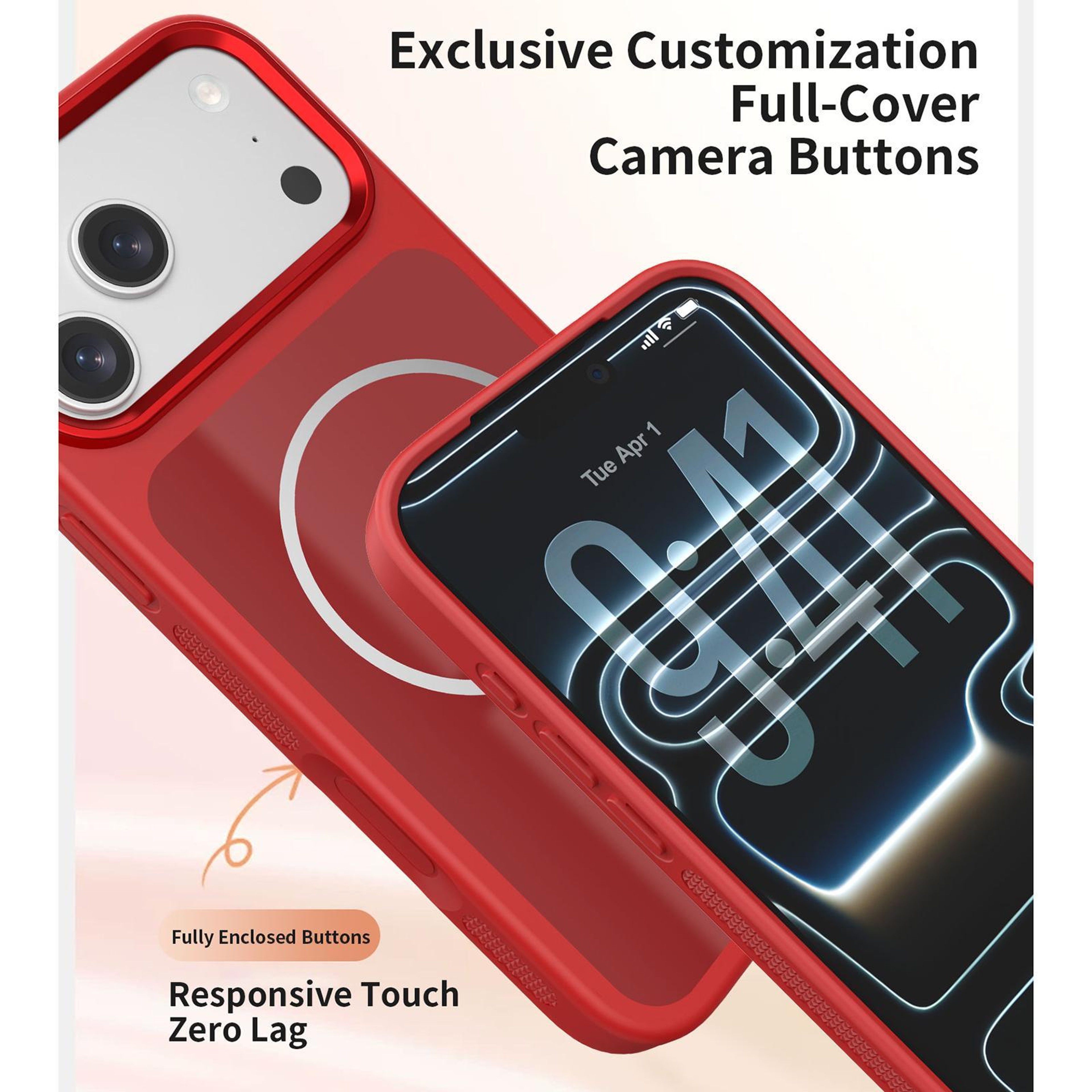 IPhone 18 Pro Magnetic Phone Case With Wrist Strap And TwoTone Design 7