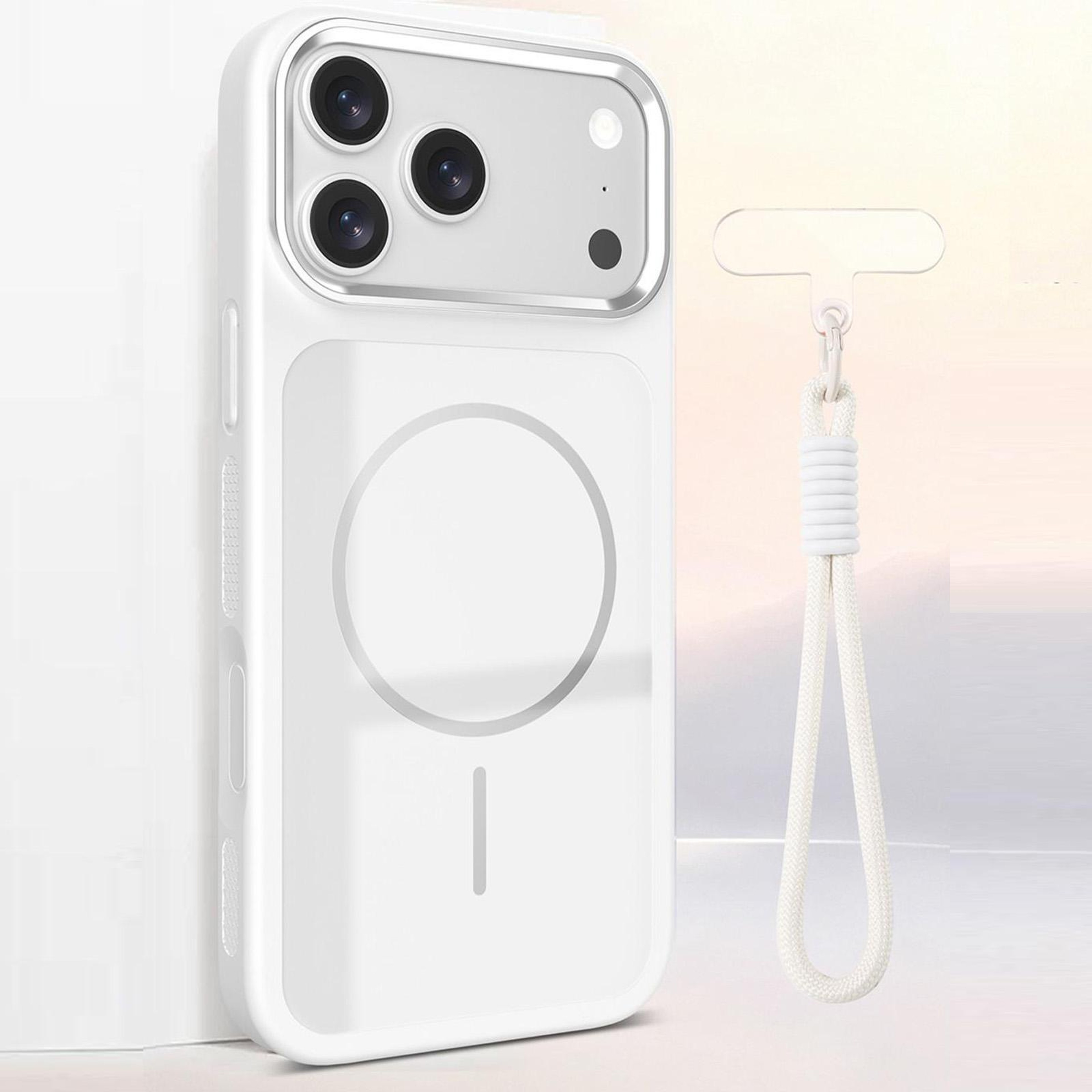 IPhone 18 Pro Max Magnetic TwoTone Phone Case With Wrist Strap 0