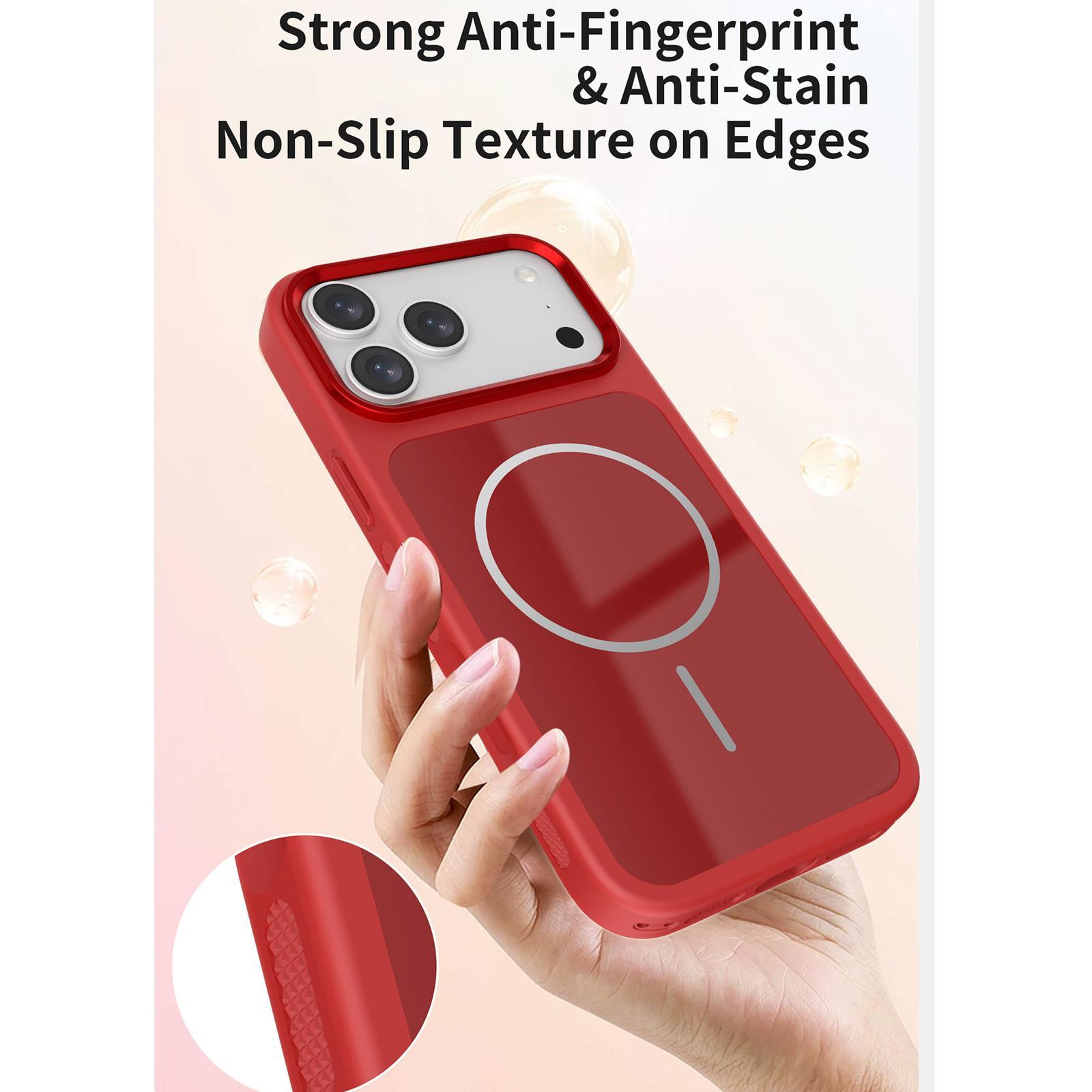 IPhone 18 Pro Max Magnetic TwoTone Phone Case With Wrist Strap 10