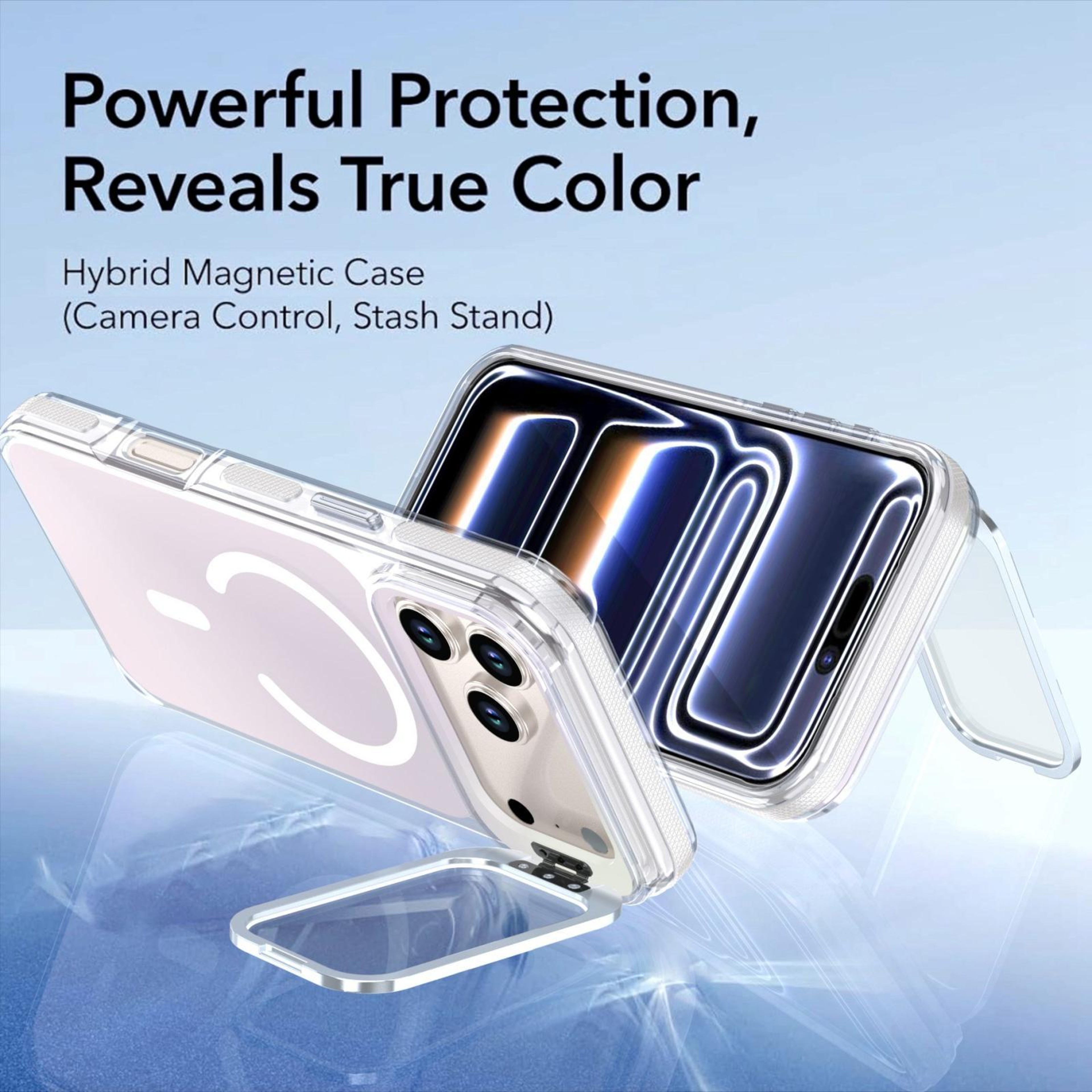 IPhone 18 Pro Case With Magnetic Kickstand And Camera Lens Cover 3