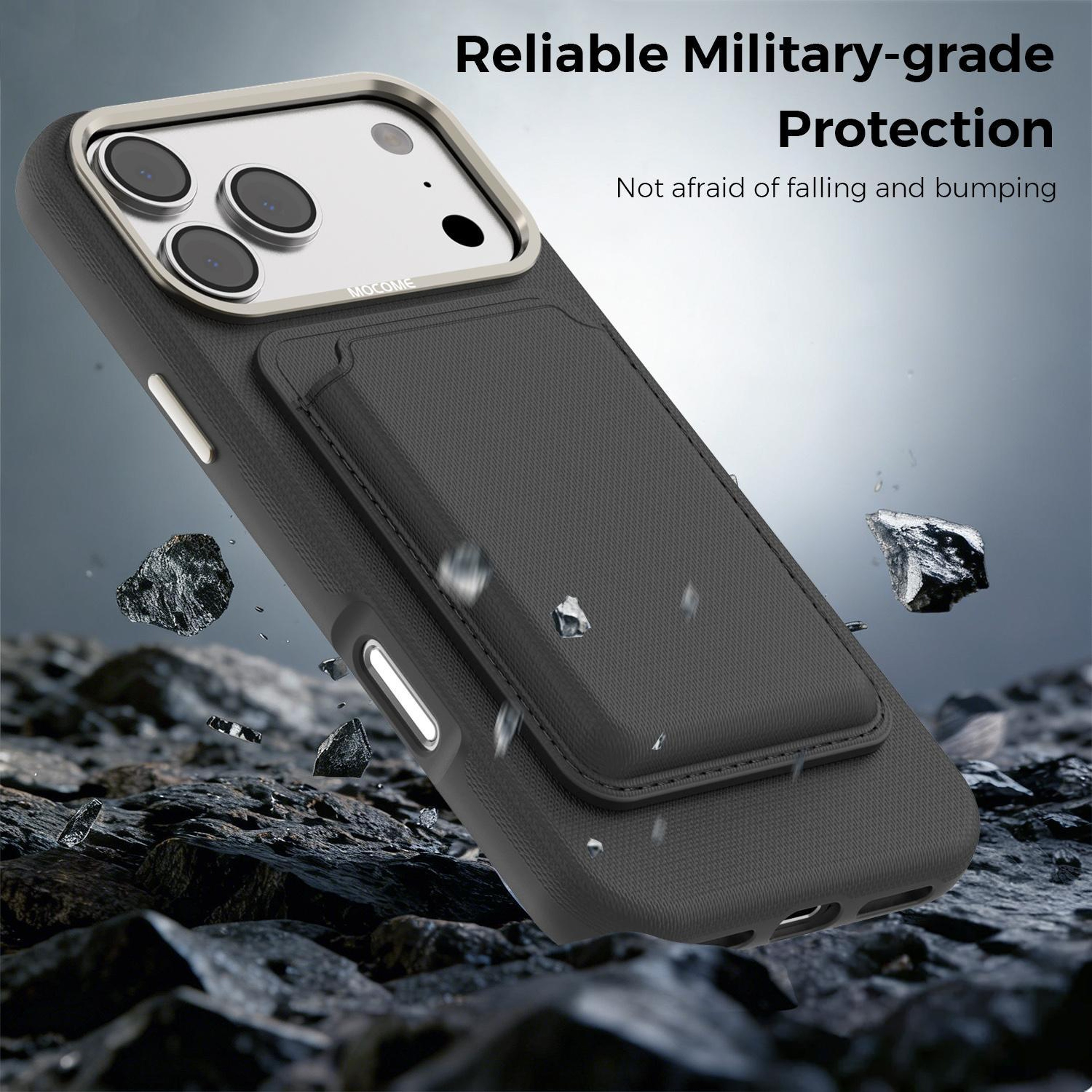 IPhone 18 Pro Max Magnetic Phone Case With Detachable 3Card Holder 1
