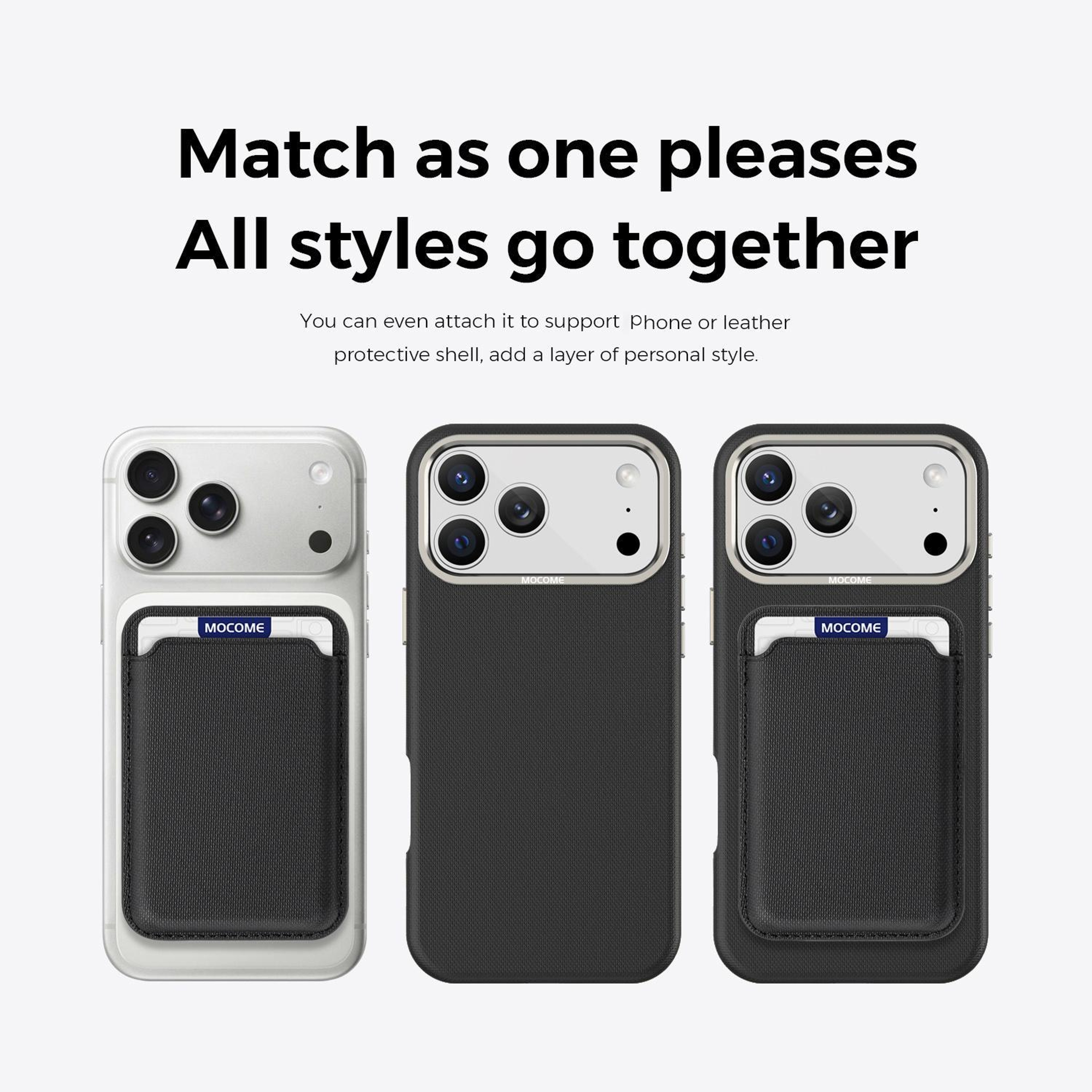 IPhone 18 Pro Max Magnetic Phone Case With Detachable 3Card Holder 2