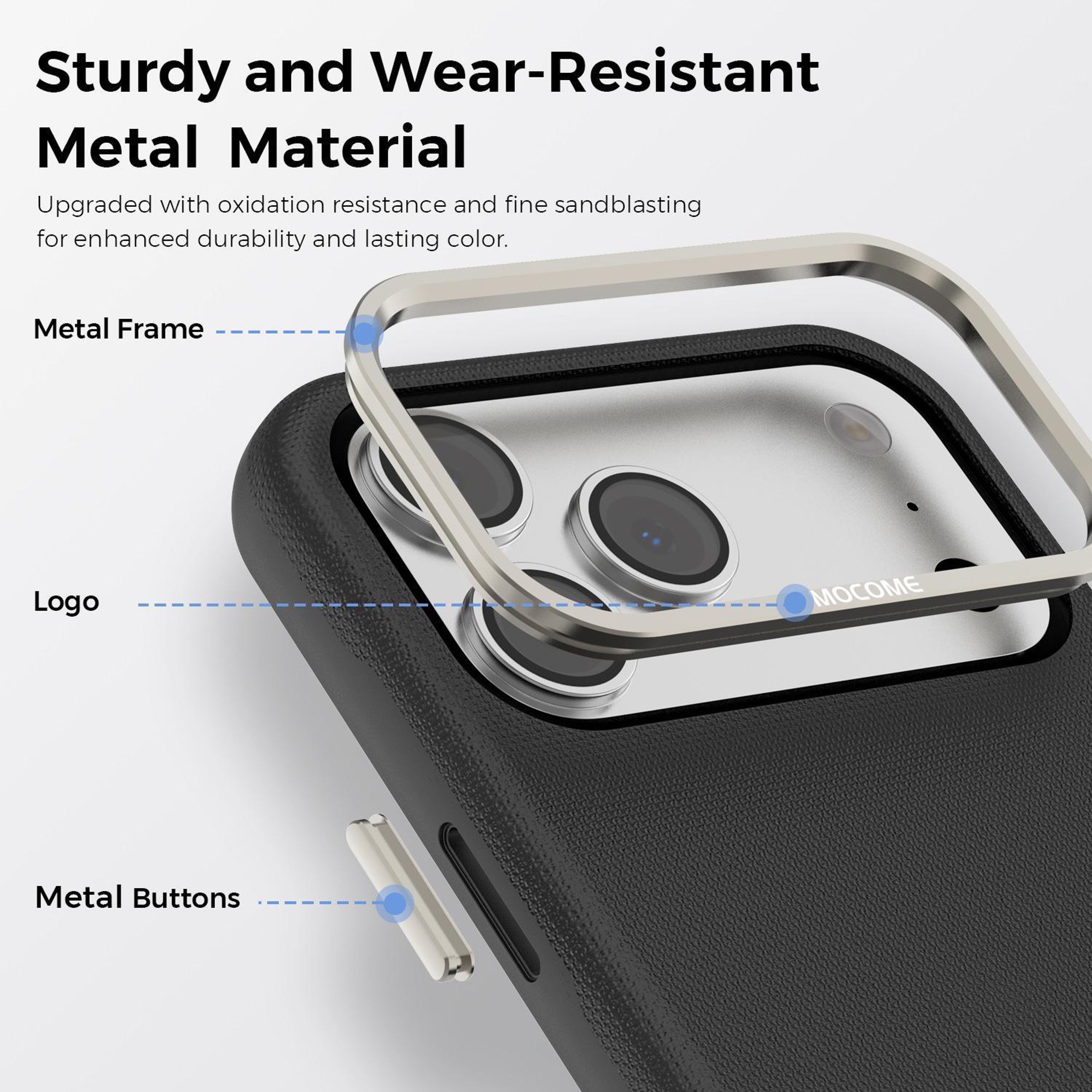 IPhone 18 Pro Max Magnetic Phone Case With Detachable 3Card Holder 3