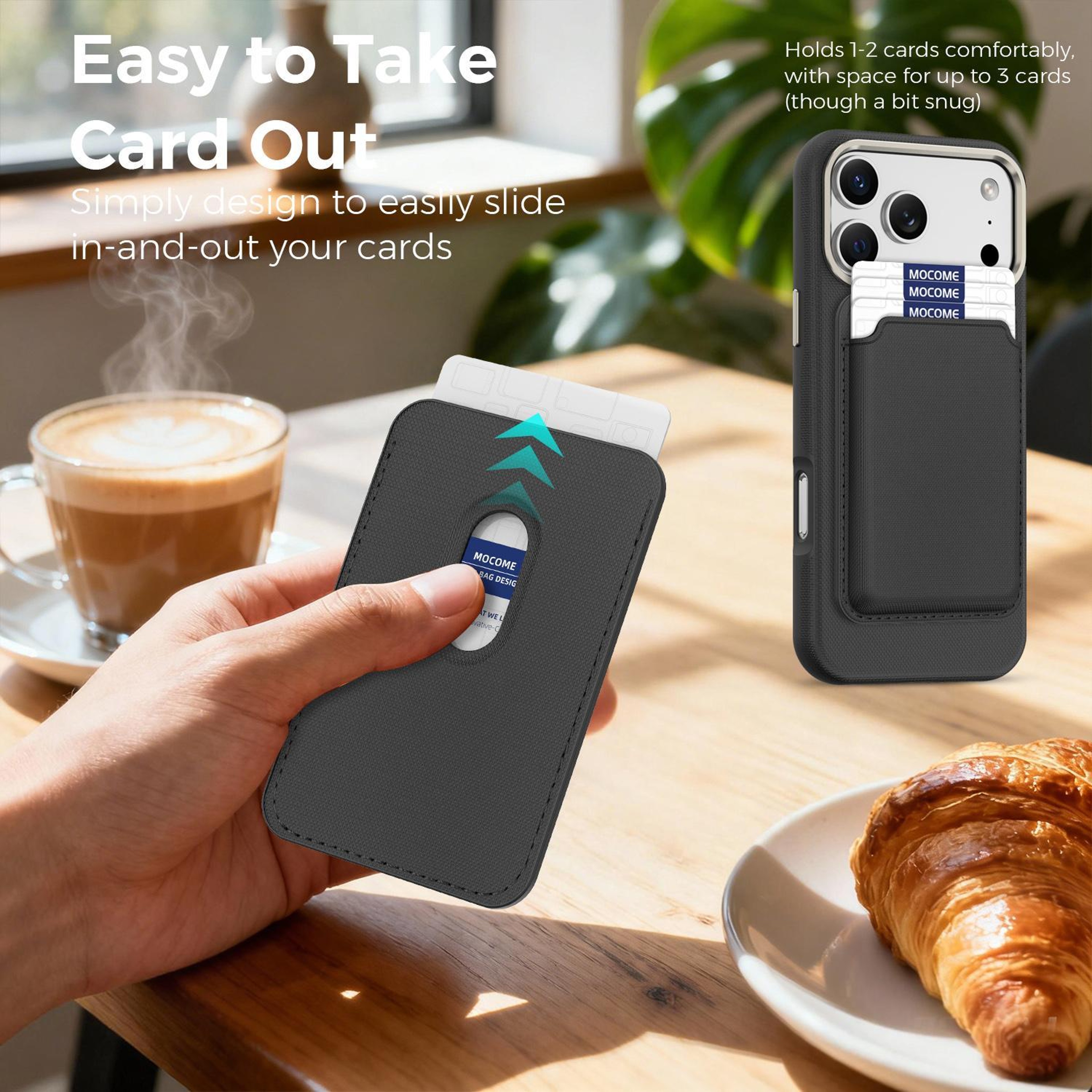 IPhone 18 Pro Max Magnetic Phone Case With Detachable 3Card Holder 6