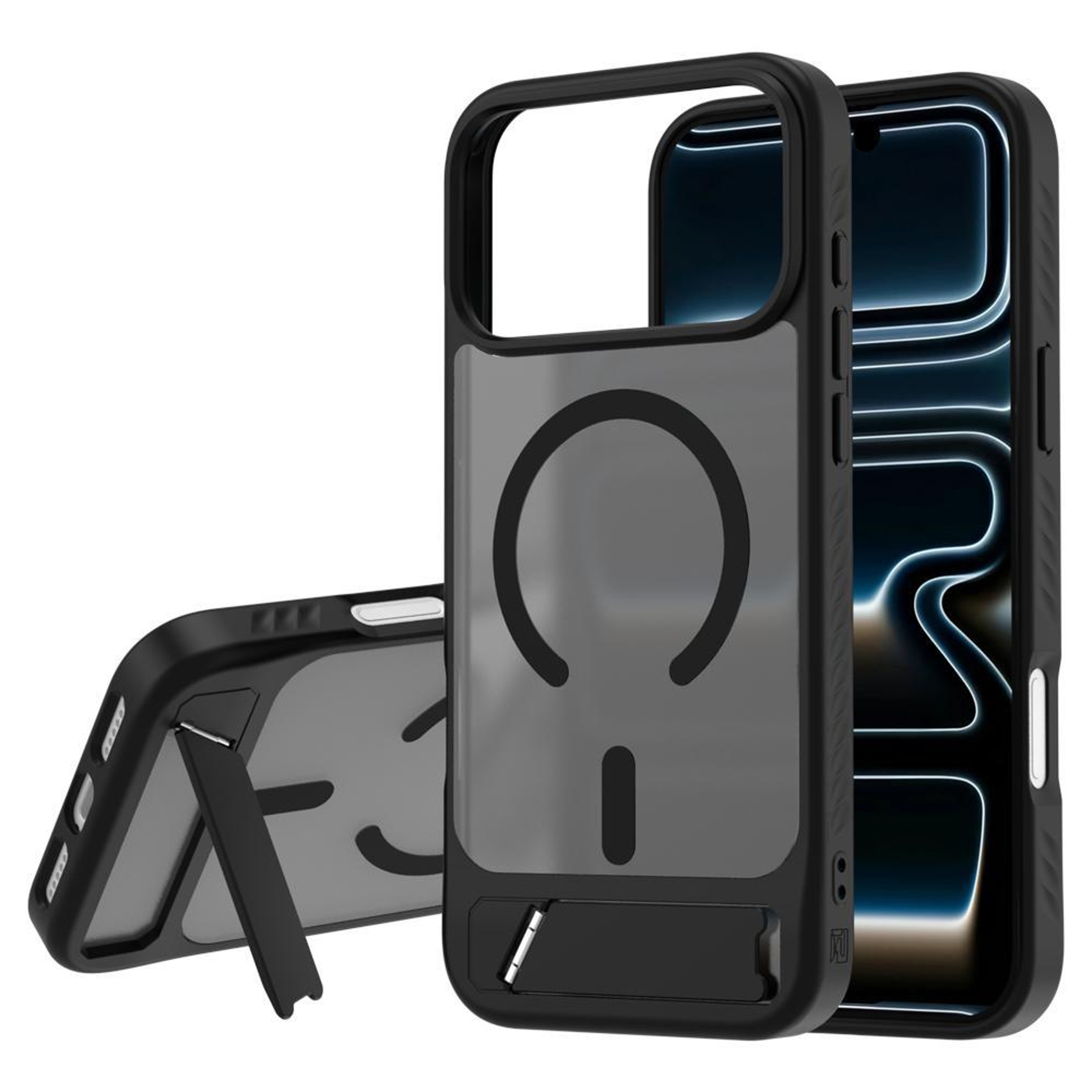 IPhone 18 Pro Max Magnetic Phone Case With Hidden Adjustable Kickstand And Drop Protection 0