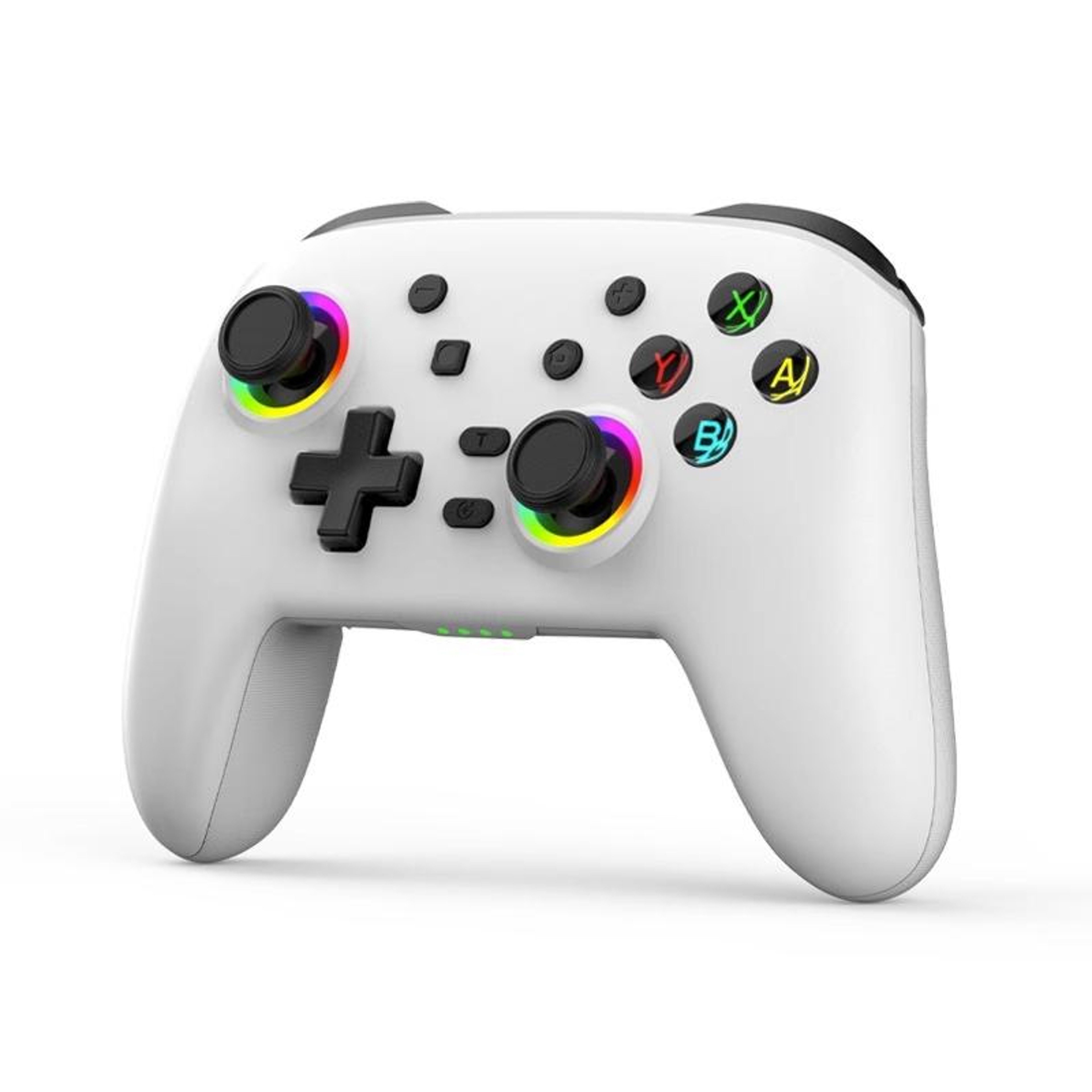 Wireless Bluetooth Game Controller with 6-Axis Motion Control and Vibration - White – view 1