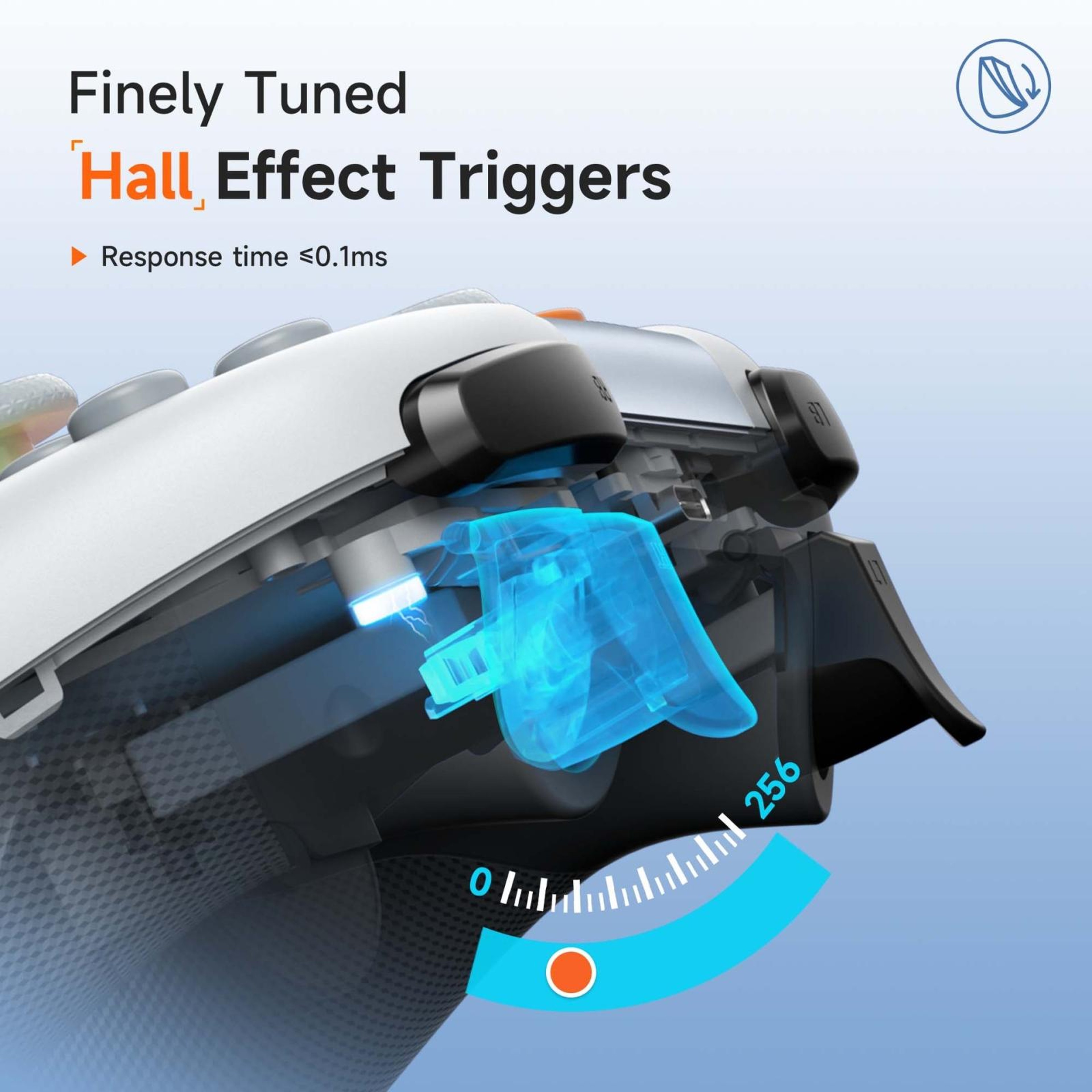 Wireless Game Controller with Hall Effect Joysticks and RGB Lighting – view 13