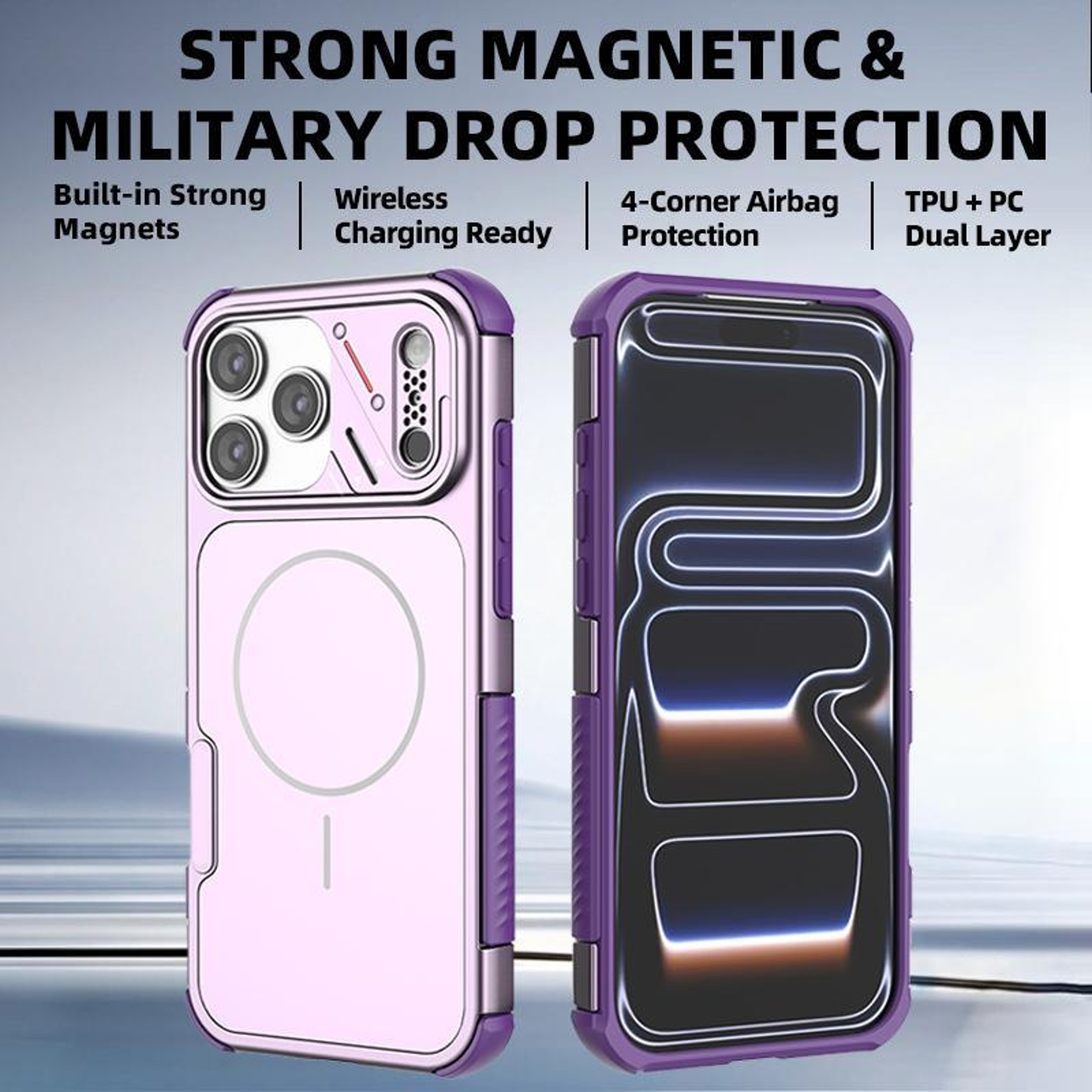 IPhone 18 Pro MagSafe Shockproof Case With Heat Dissipation TPU And PC Protection 3