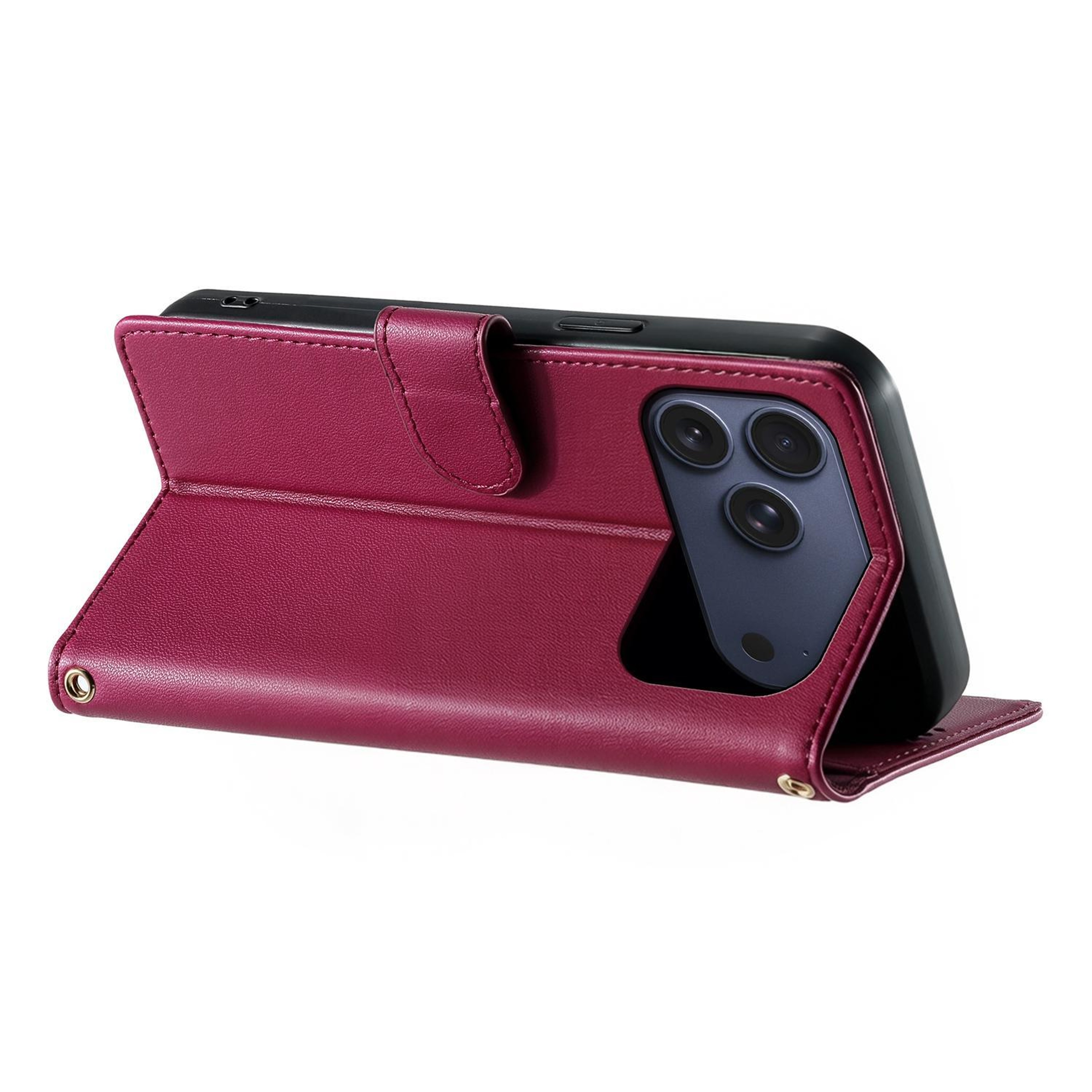 Cute Cats Vegan Leather Wallet Phone Case For IPhone 18 Pro Max With Magnetic Closure And Hand Stra 4