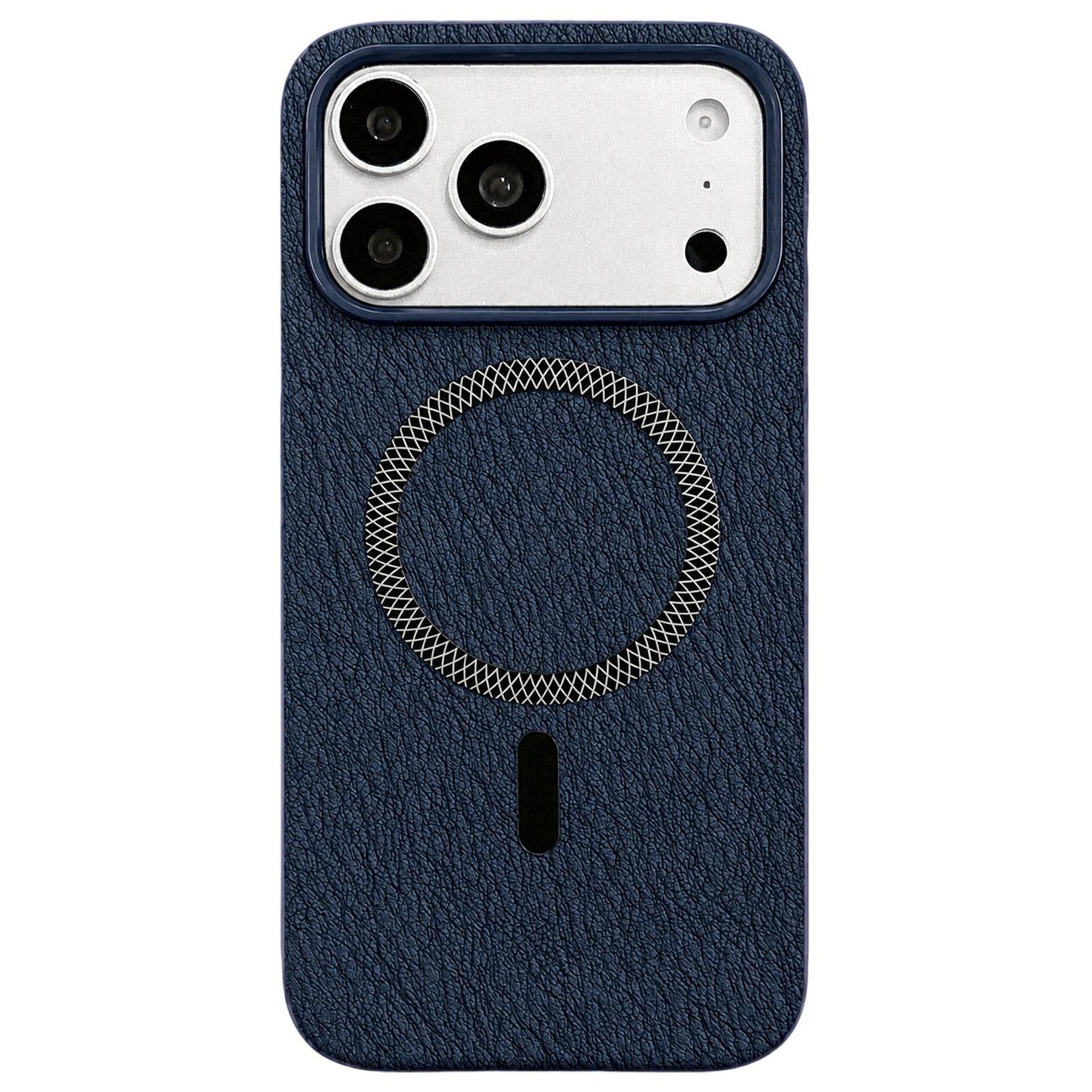 Rhombus Texture Magnetic Phone Case For IPhone 18 Pro Max Acrylic Hybrid TPU Cover 0