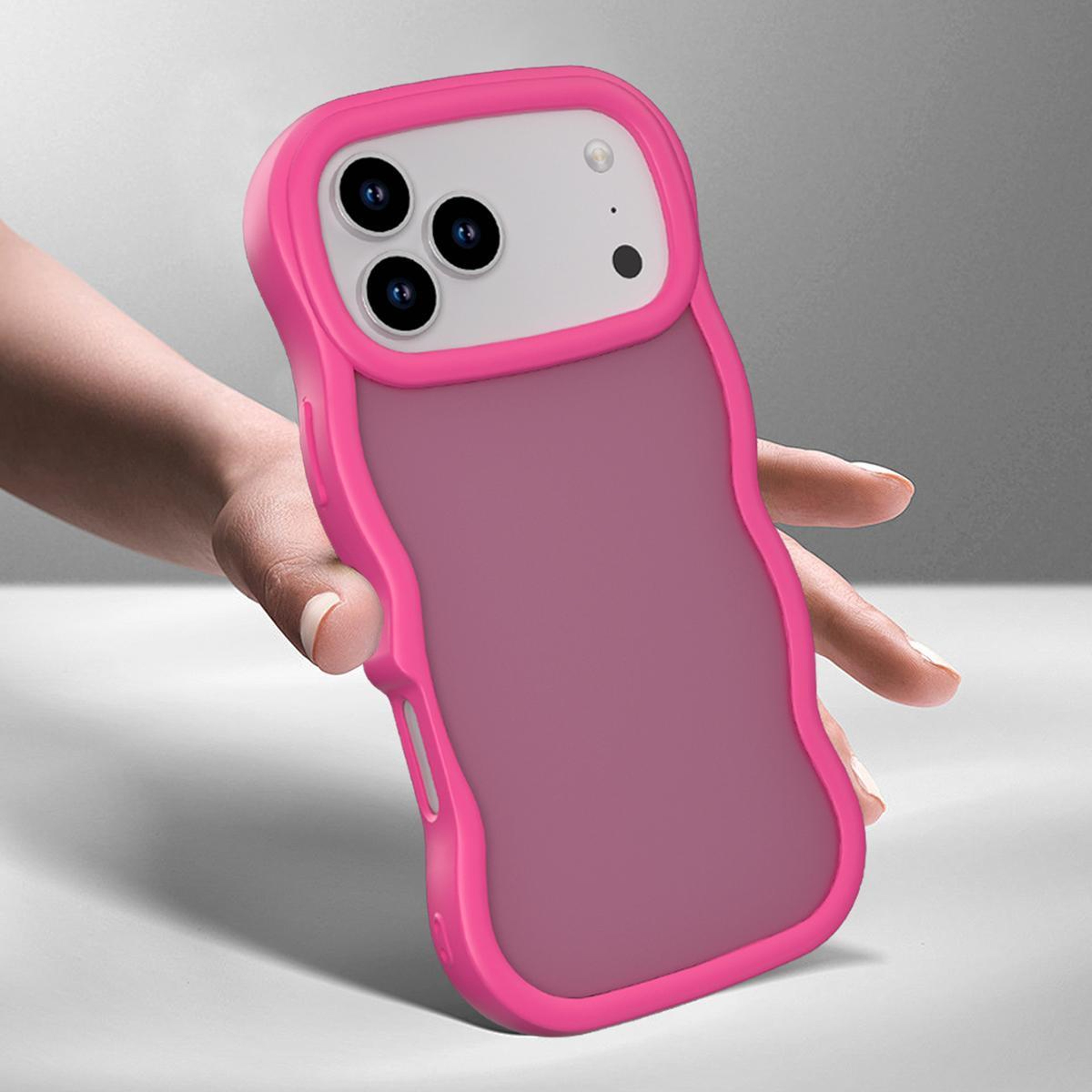 IPhone 18 Pro Wave Skin Feel Phone Case Thin PC TPU Cover 8