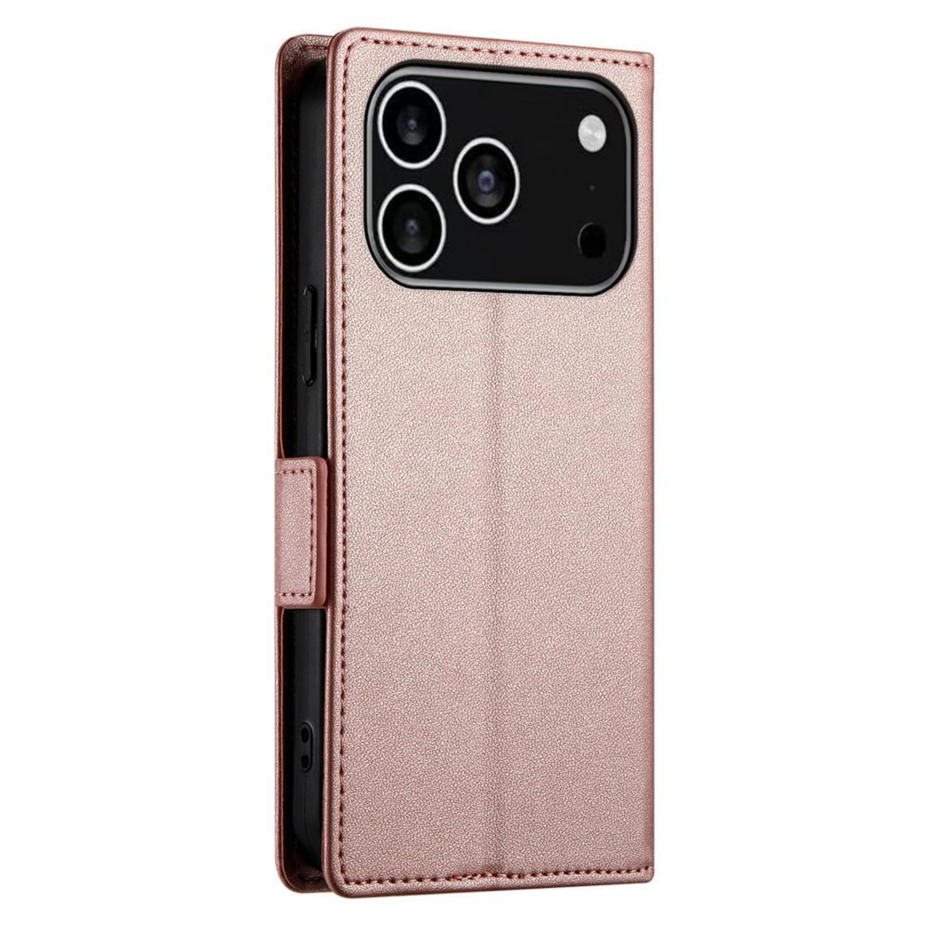Frosted Leather Flip Phone Case With Card Holder And Strap For IPhone 18 Pro 2