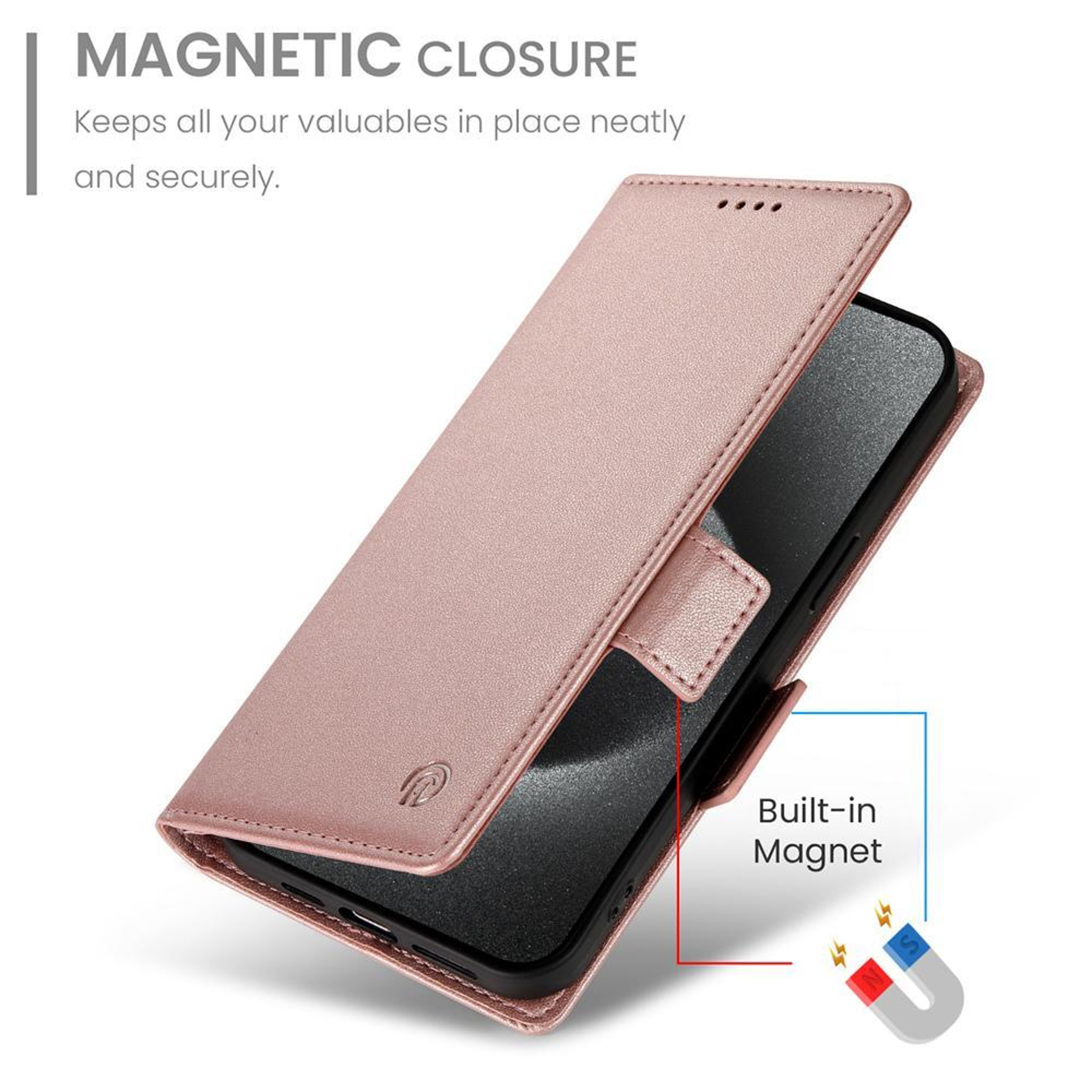 Frosted Leather Flip Phone Case With Card Holder And Strap For IPhone 18 Pro 5
