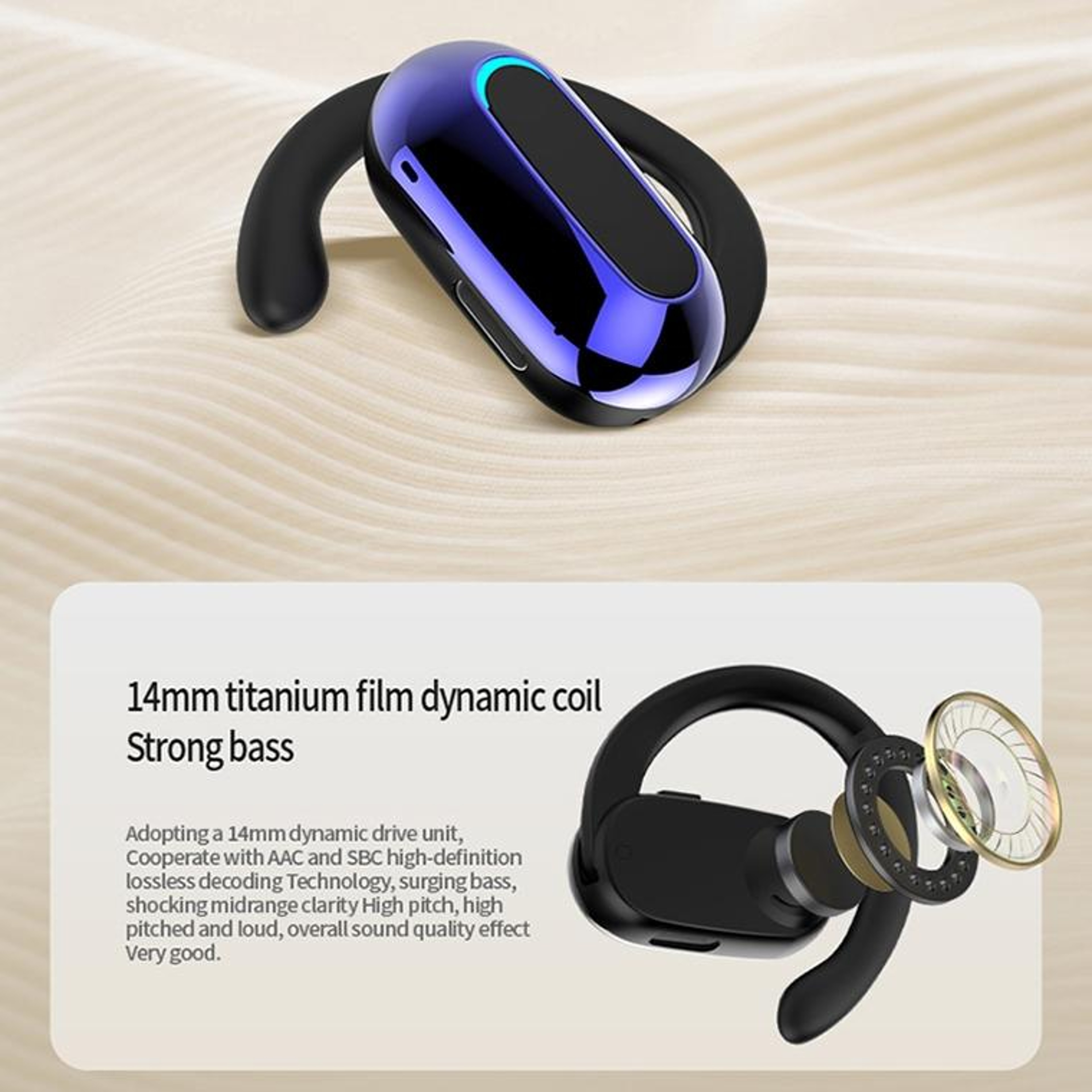 Rotatable Open Ear ENC Noise Reduction Bluetooth Stereo Sports Earphones – view 6