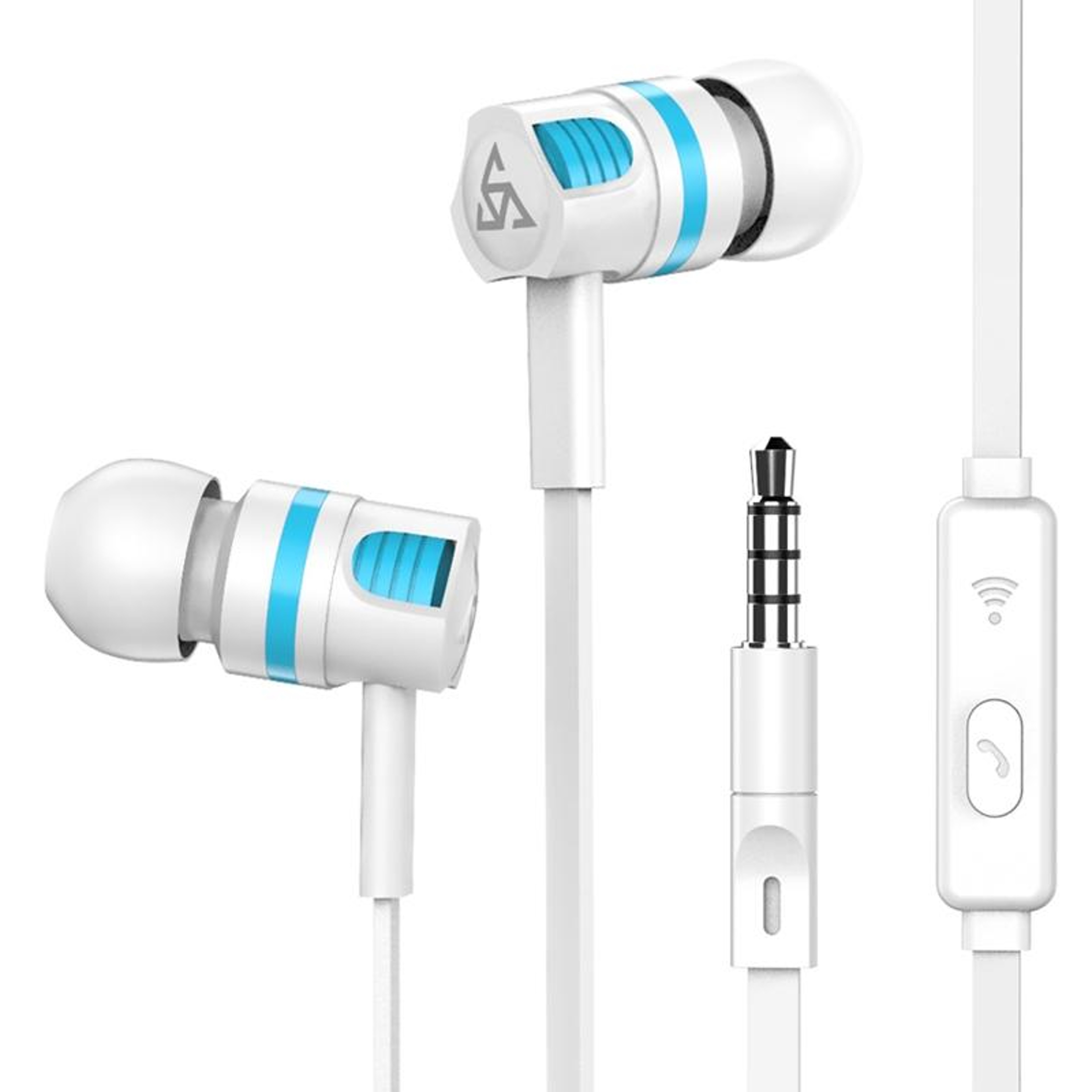 Super Bass Stereo Earbuds with Built In Microphone – view 2