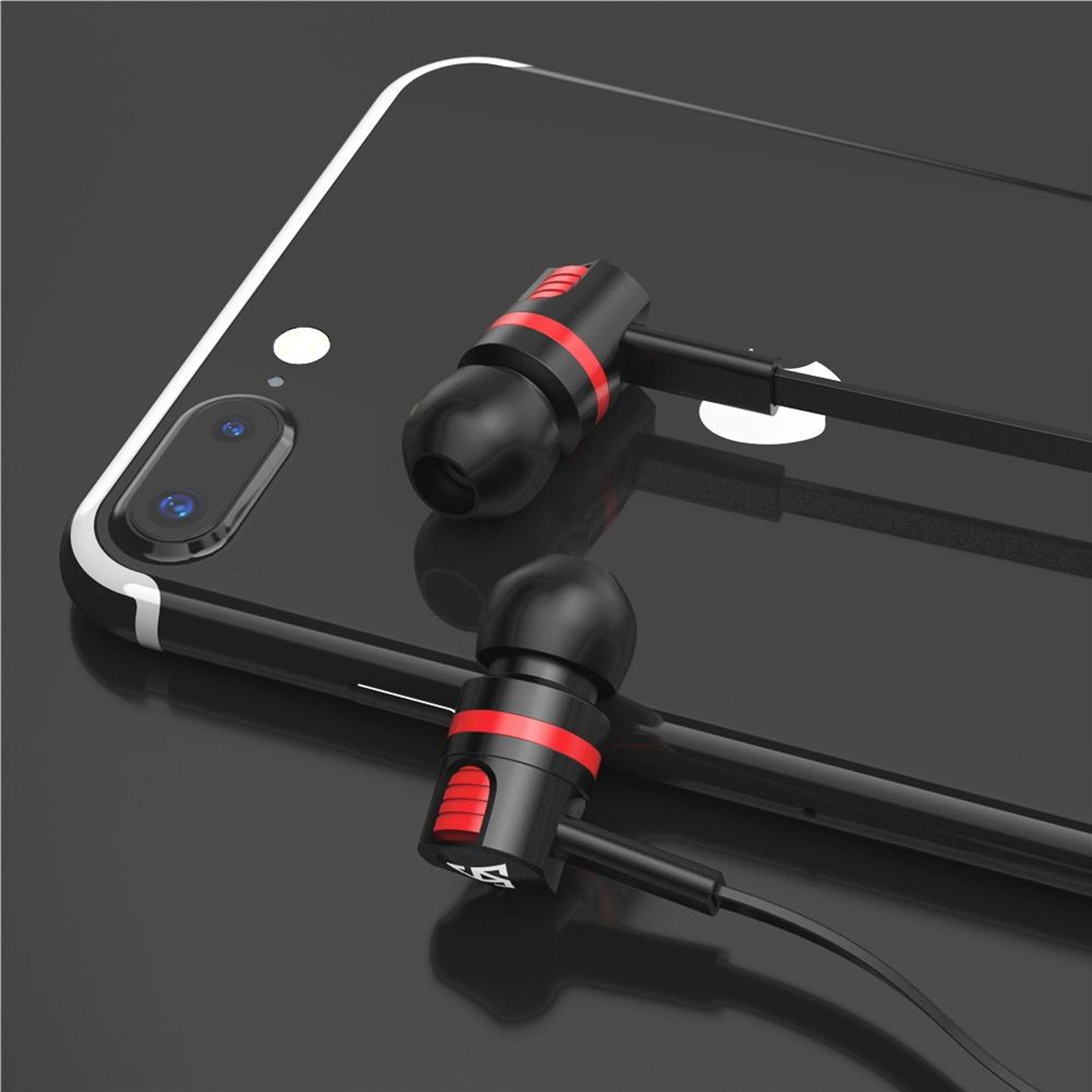 Super Bass Stereo Earbuds with Built In Microphone – view 6