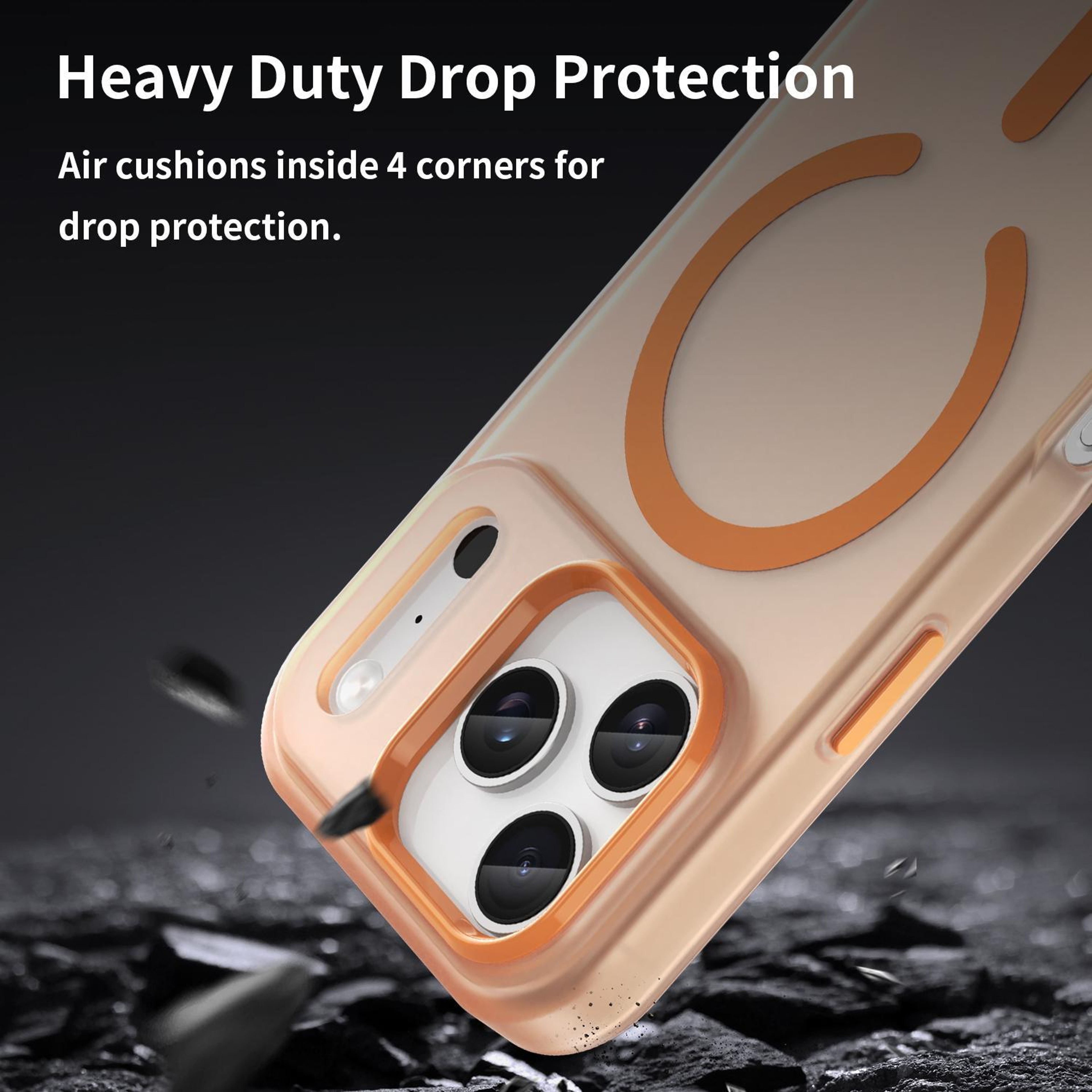 Frosted Translucent MagSafe Phone Case With Drop Protection For IPhone 18 Pro 7