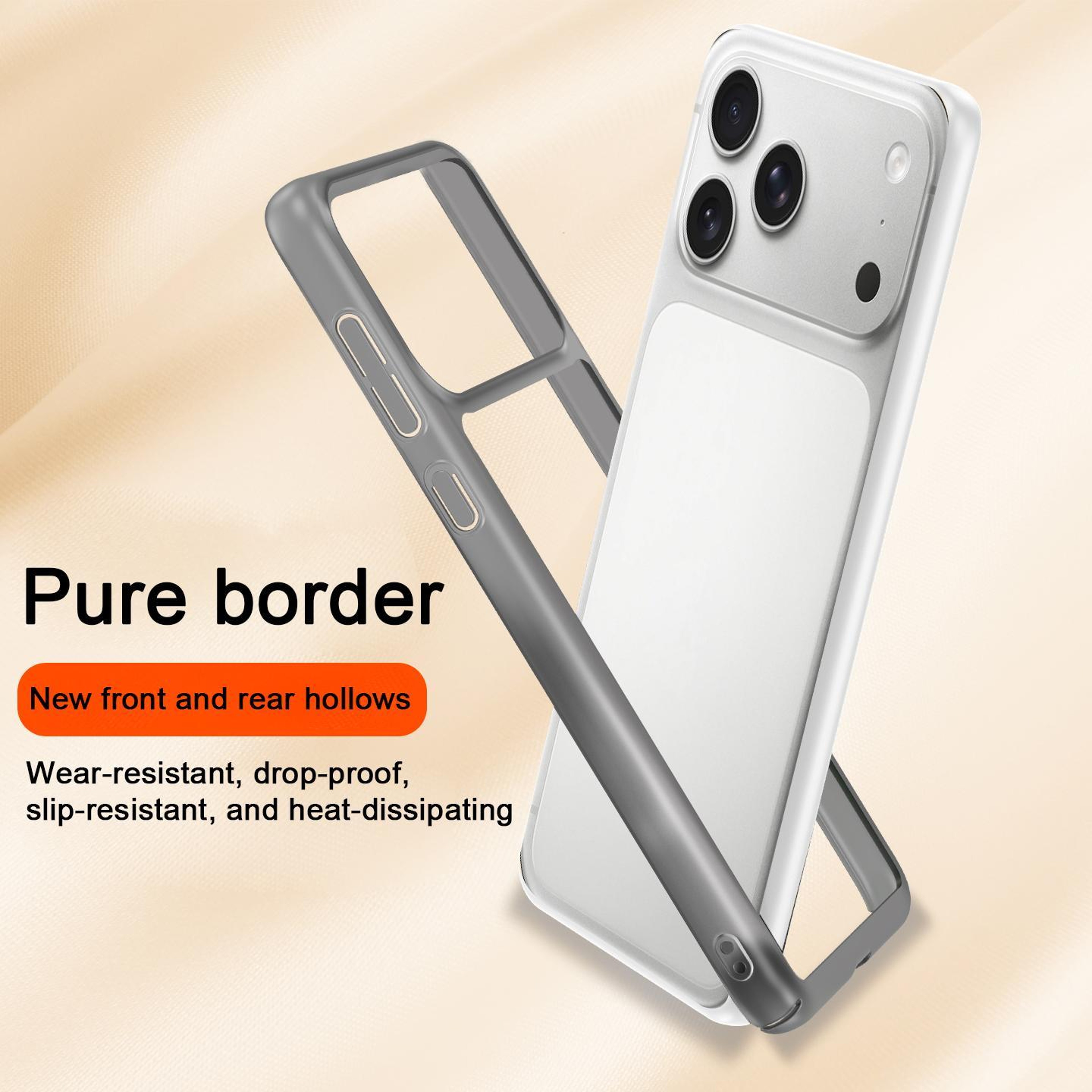 Frosted Slim Heat Dissipation Phone Case Shockproof Protective Cover For IPhone 18 Pro Max 1