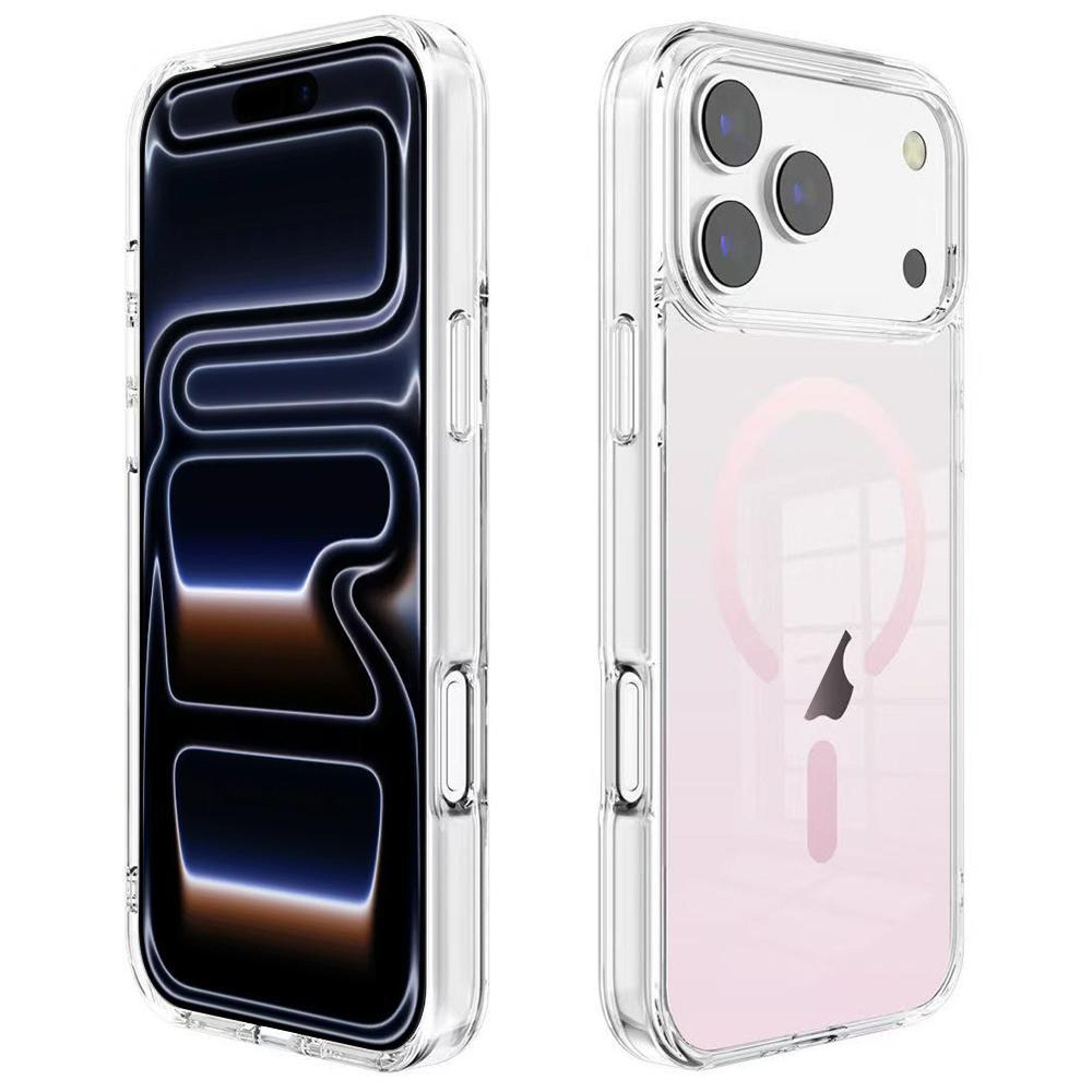Gradient Clear Magnetic Phone Case For IPhone 18 Pro MagSafe Wireless Charging 0