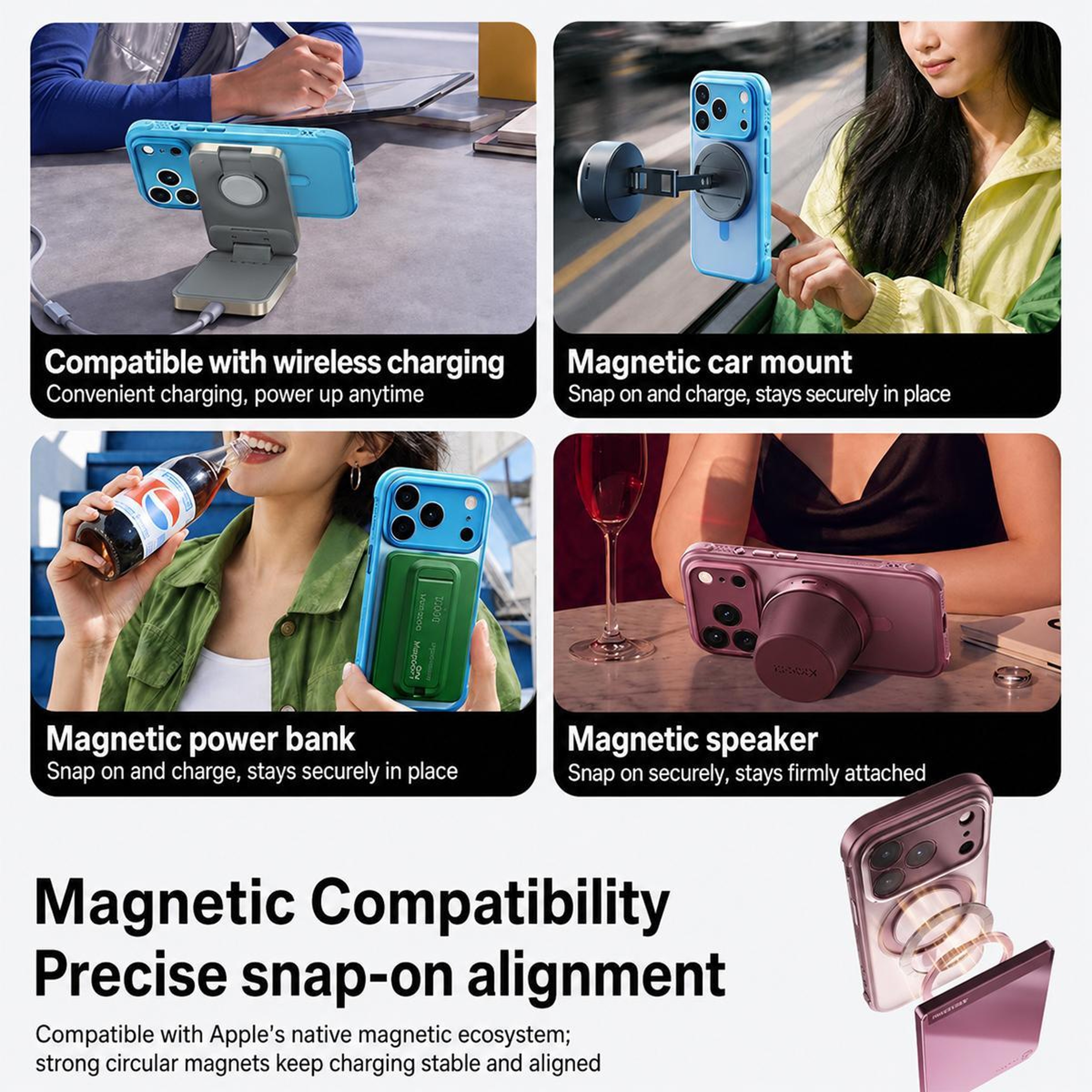 Magnetic 360 Rotating Stand Case Compatible With IPhone 18 Pro 7