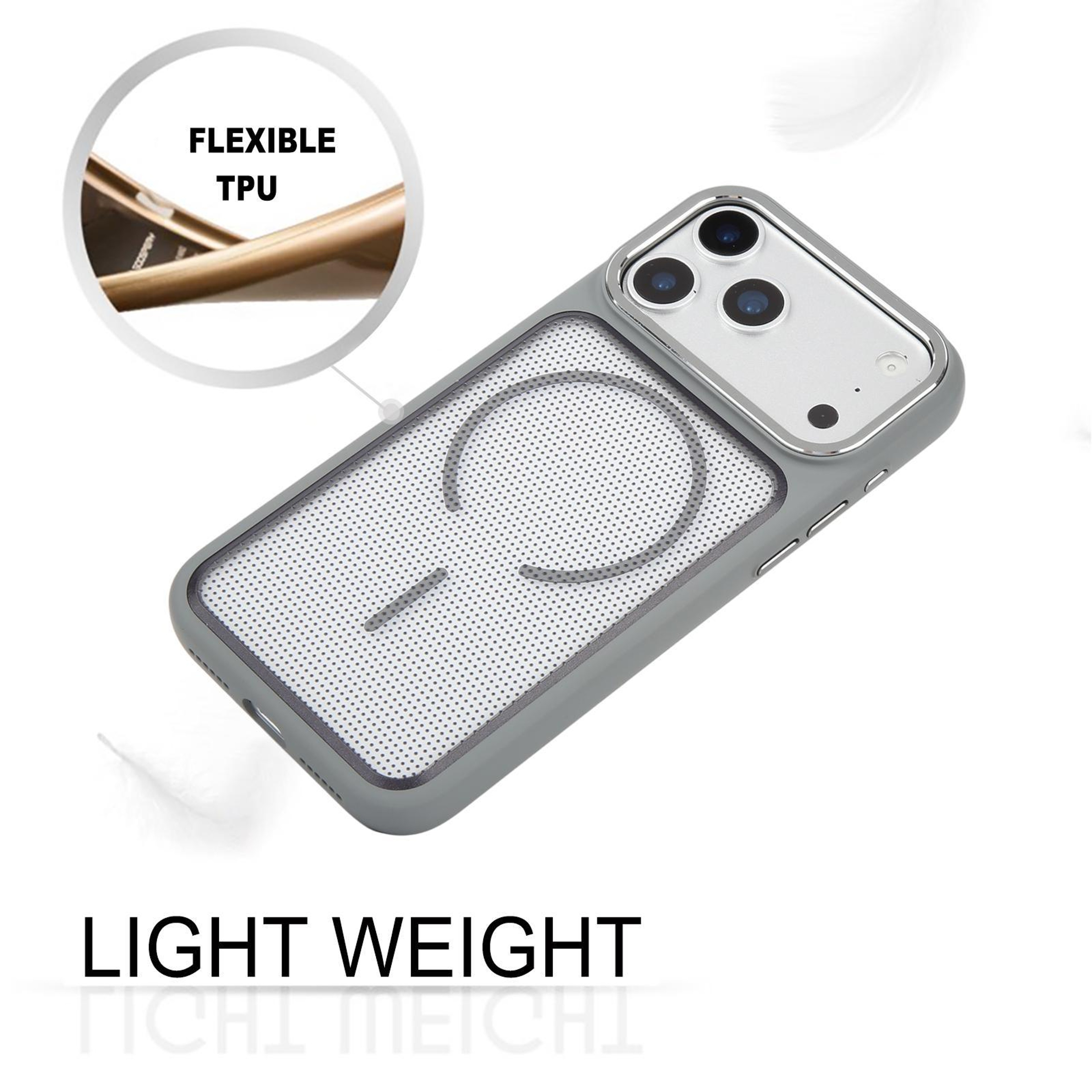 Starry Dot Magnetic Phone Case For IPhone 18 Pro Max PC TPU Shockproof Cover 2