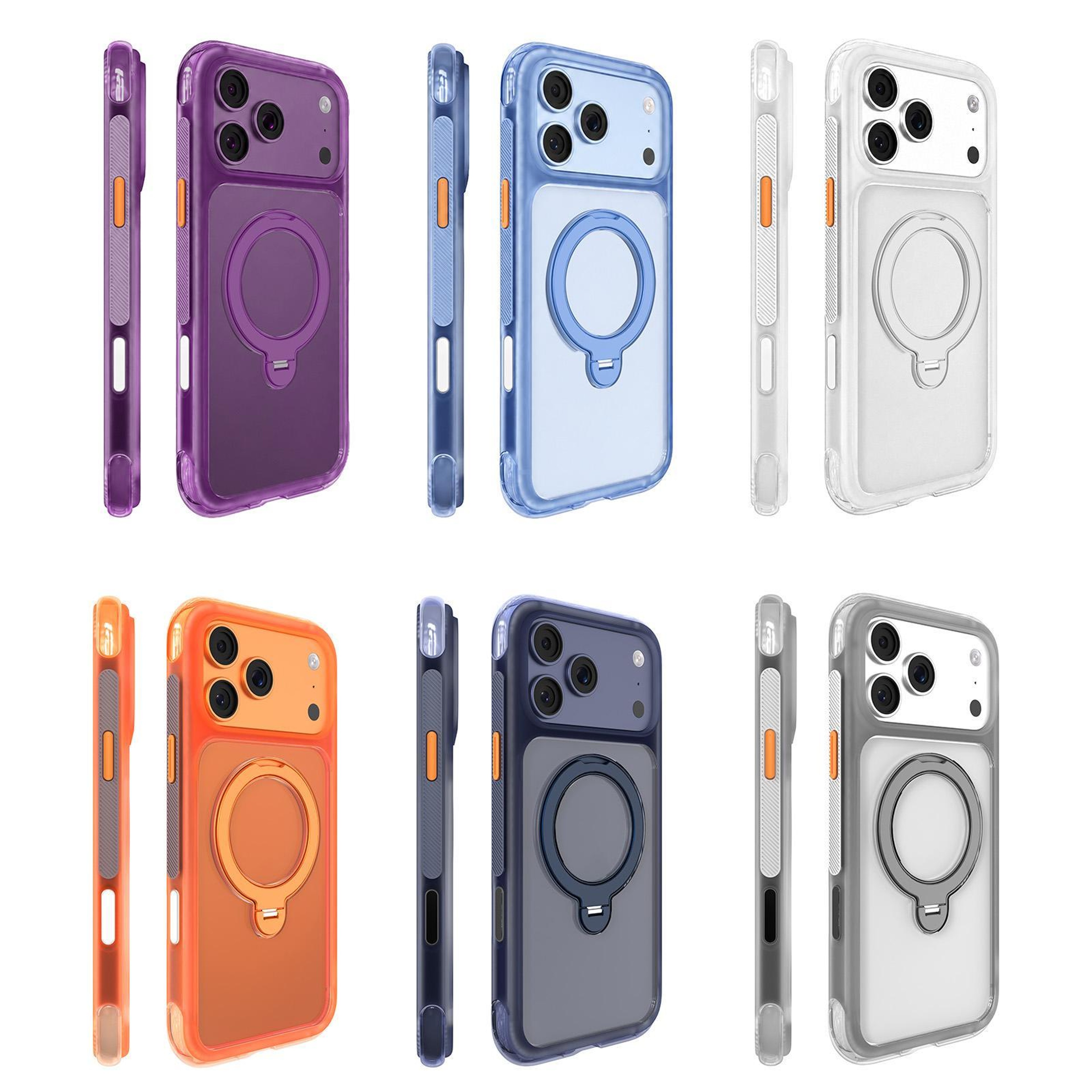 Magnetic Holder Phone Case With Rotatable Stand Compatible With IPhone 18 Pro 1