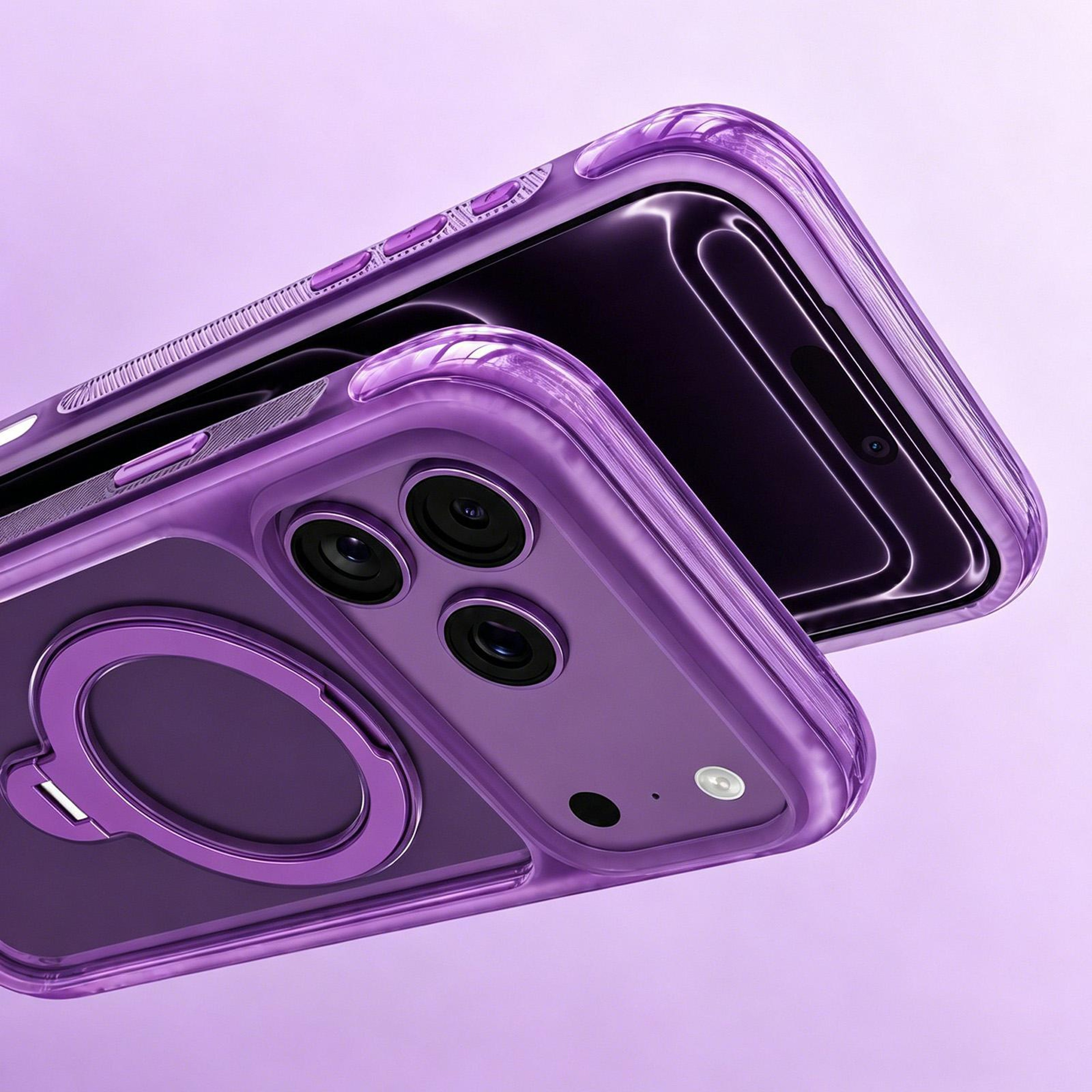 Magnetic Holder Phone Case With Rotatable Stand Compatible With IPhone 18 Pro 3