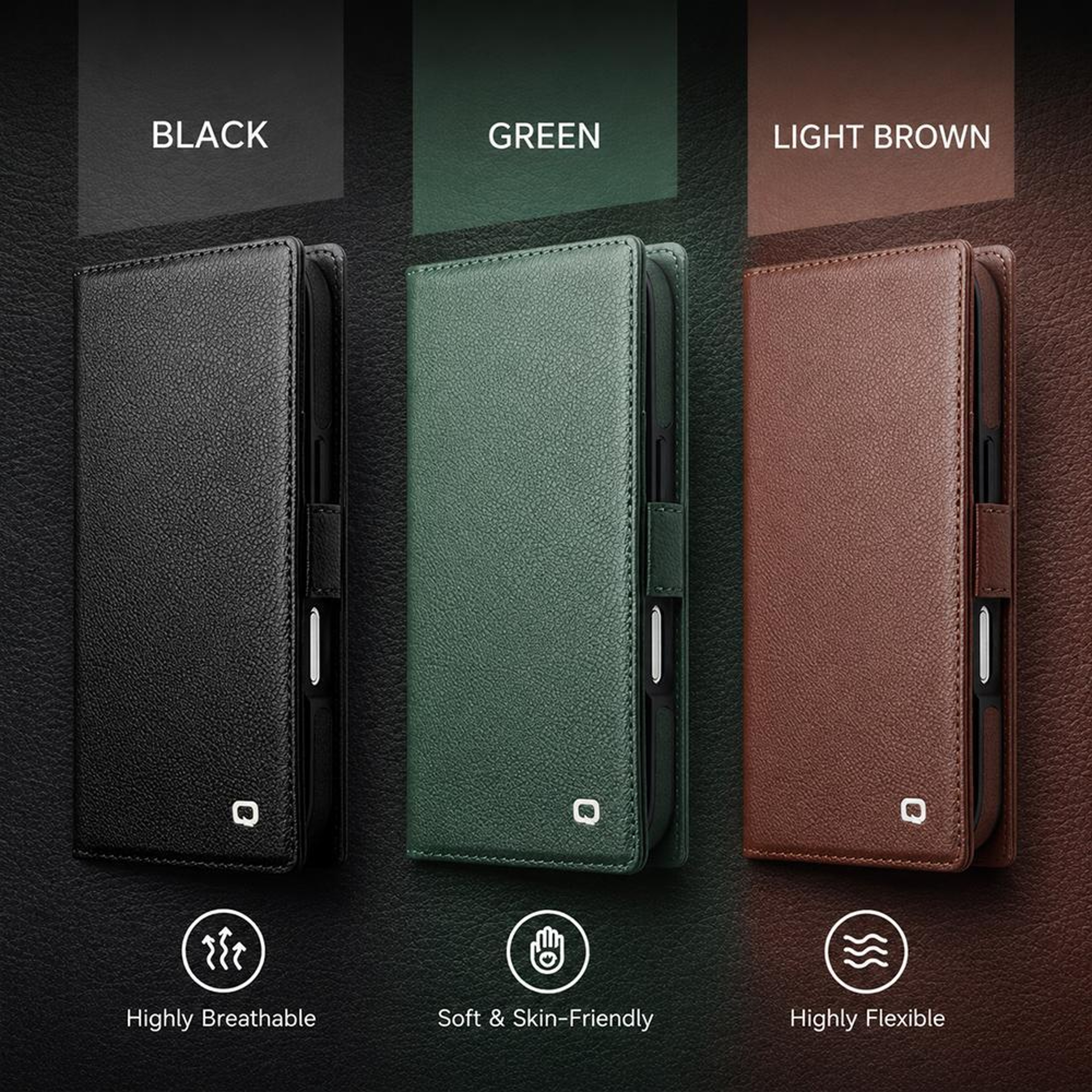 2in1 Detachable Genuine Leather Phone Case For IPhone 18 Pro With Magnetic Card Holder And Flip Cov 3