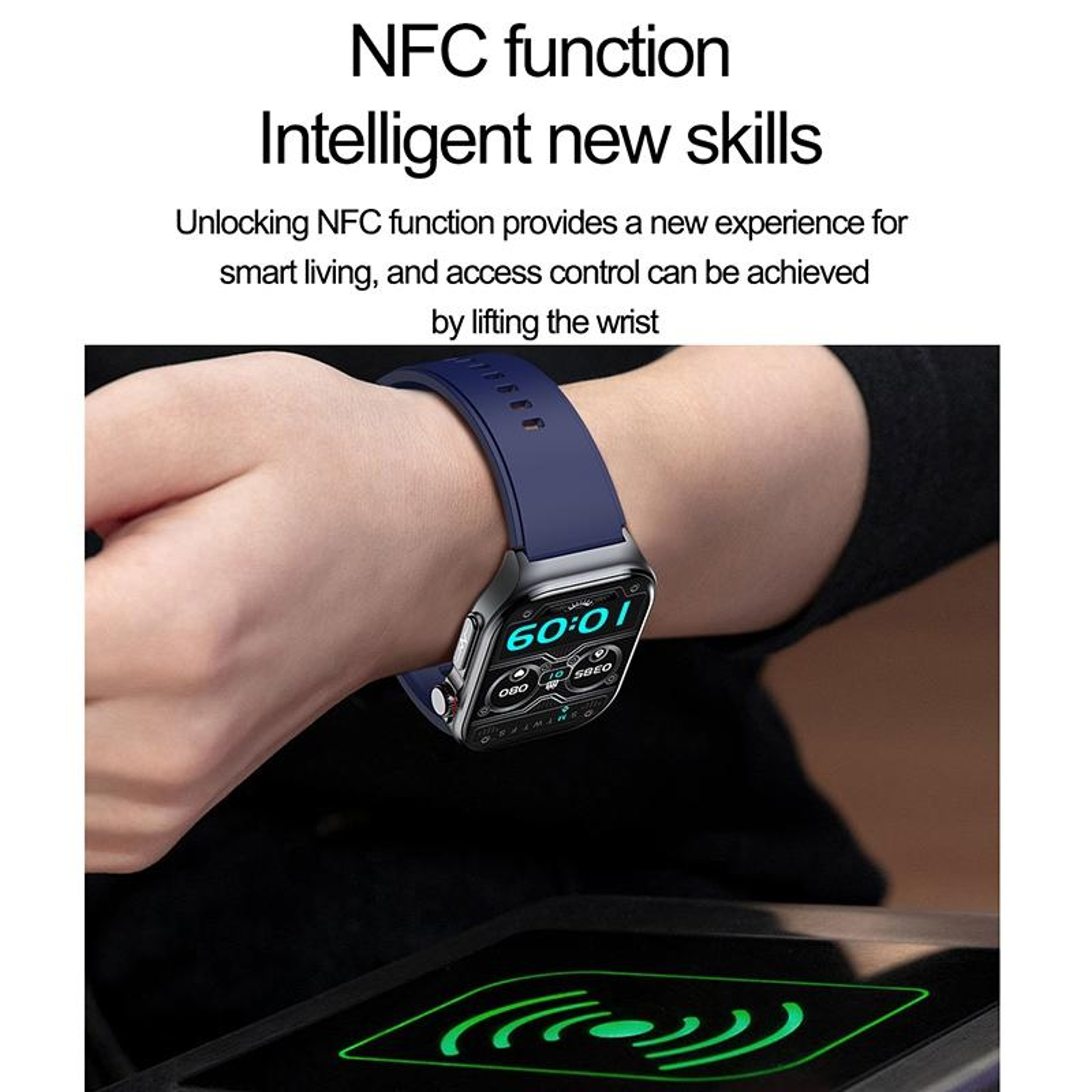 2.04 Inch AMOLED IP68 Waterproof Smartwatch with ECG and Health Monitoring Nylon Strap – view 13