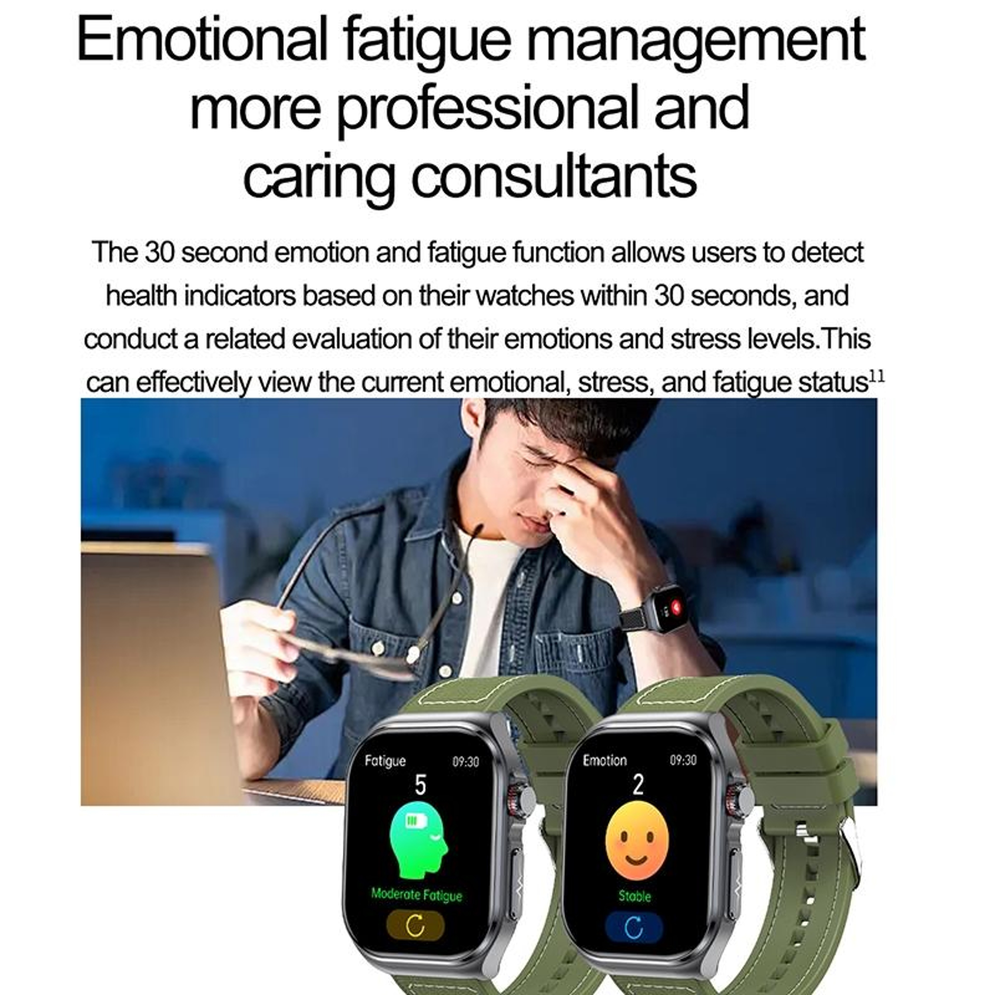 2.04 Inch AMOLED IP68 Waterproof Smartwatch with ECG and Health Monitoring Nylon Strap – view 5