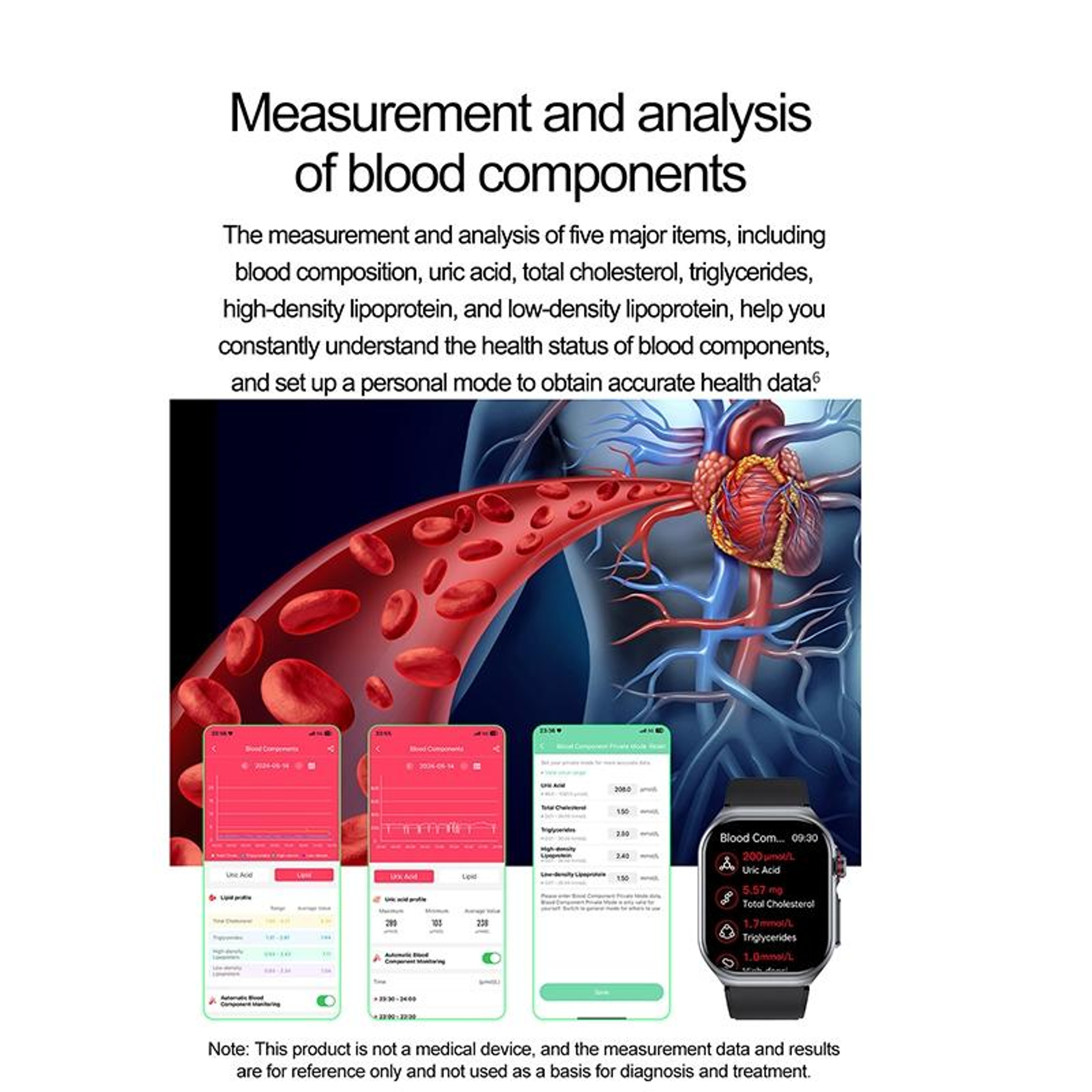 2.04 Inch AMOLED IP68 Waterproof Smartwatch with ECG and Health Monitoring Nylon Strap – view 18