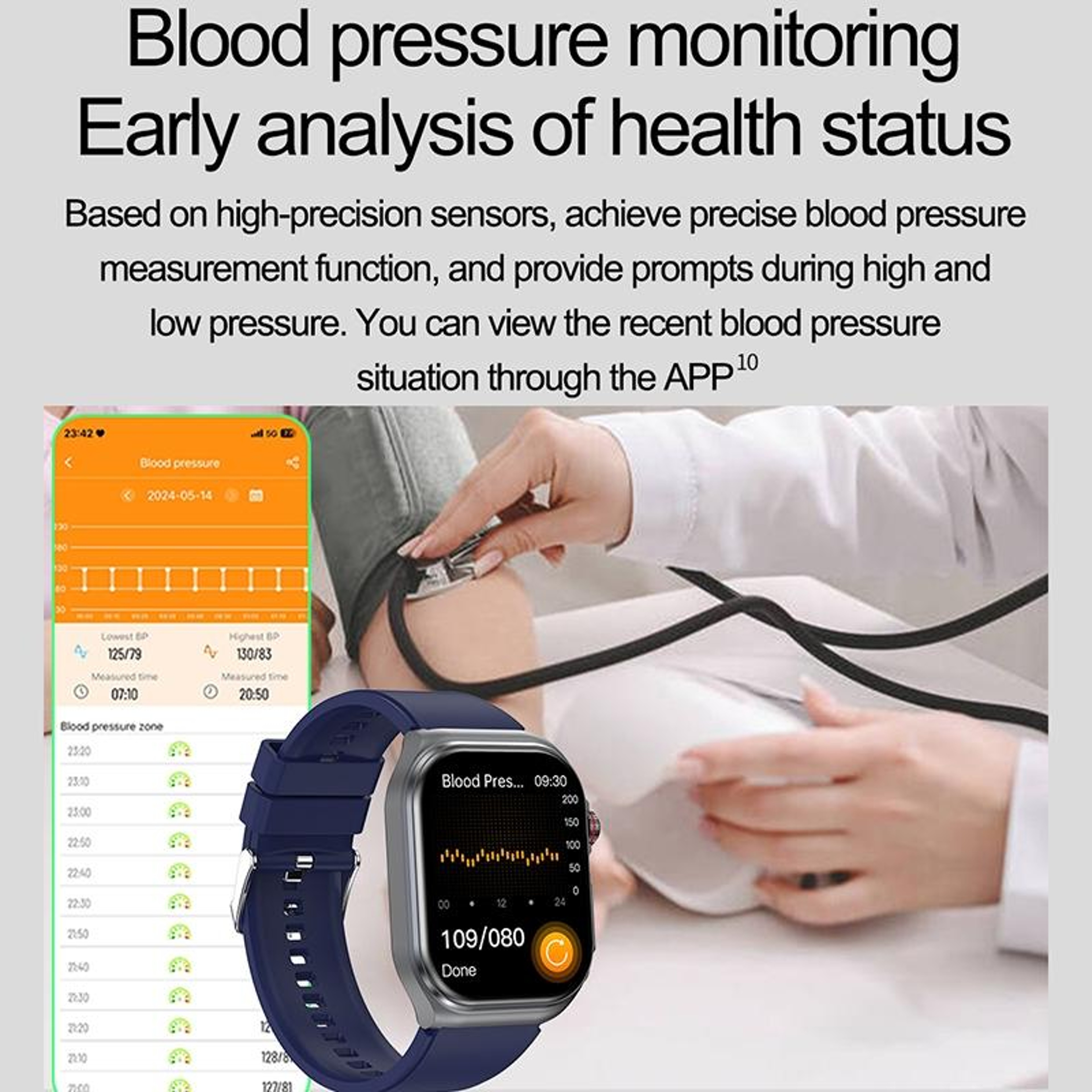 2.04 Inch AMOLED IP68 Waterproof Smartwatch with ECG and Health Monitoring Nylon Strap – view 22