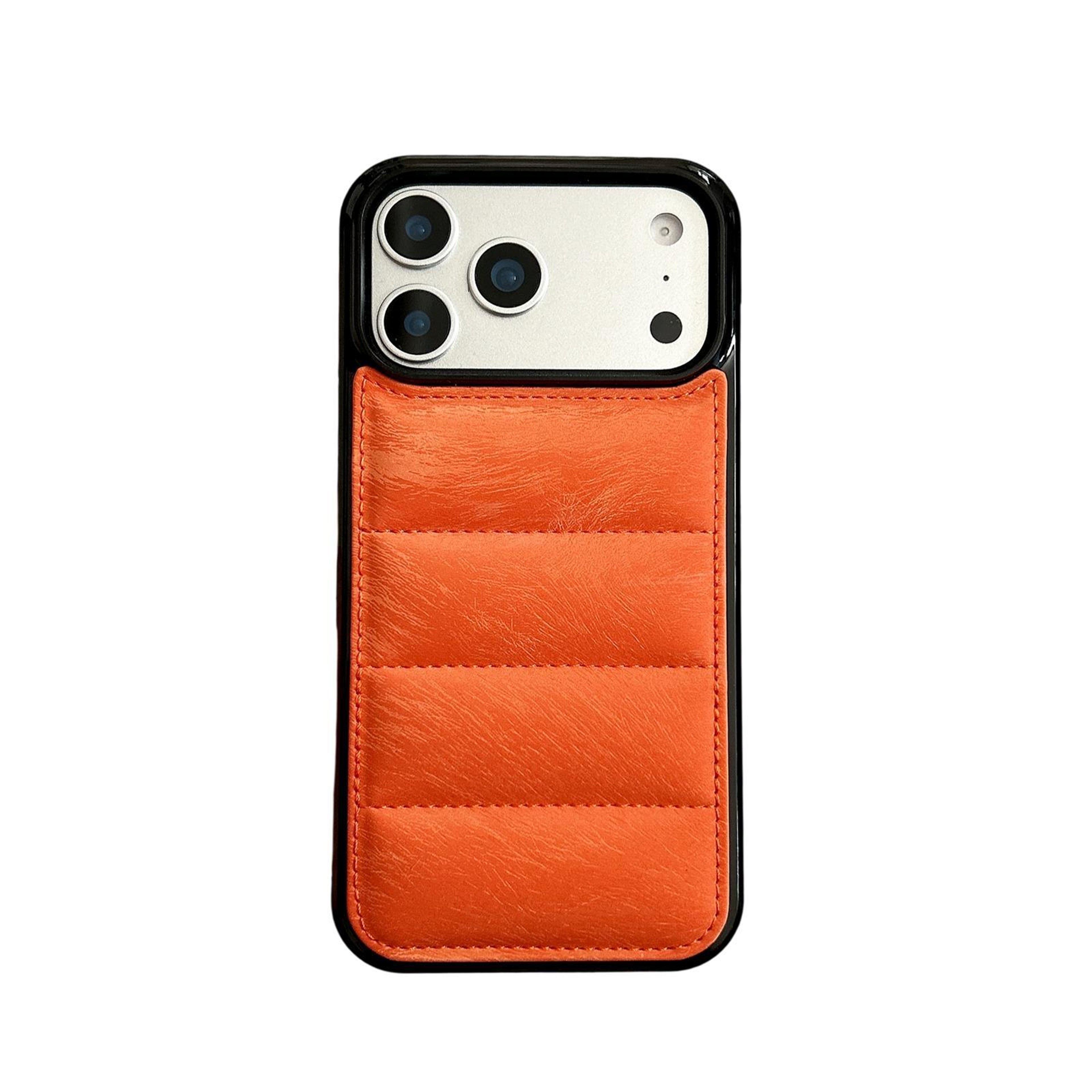 IPhone 18 Pro Max Padded PU Leather TPU Case With Raised Camera Protection 1